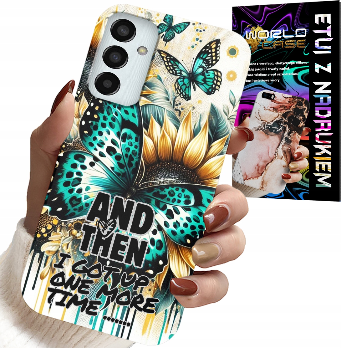ETUI DO SAMSUNG GALAXY M23 - AND THEN I GOT UP, KOBIECE WZORY + FOLIA