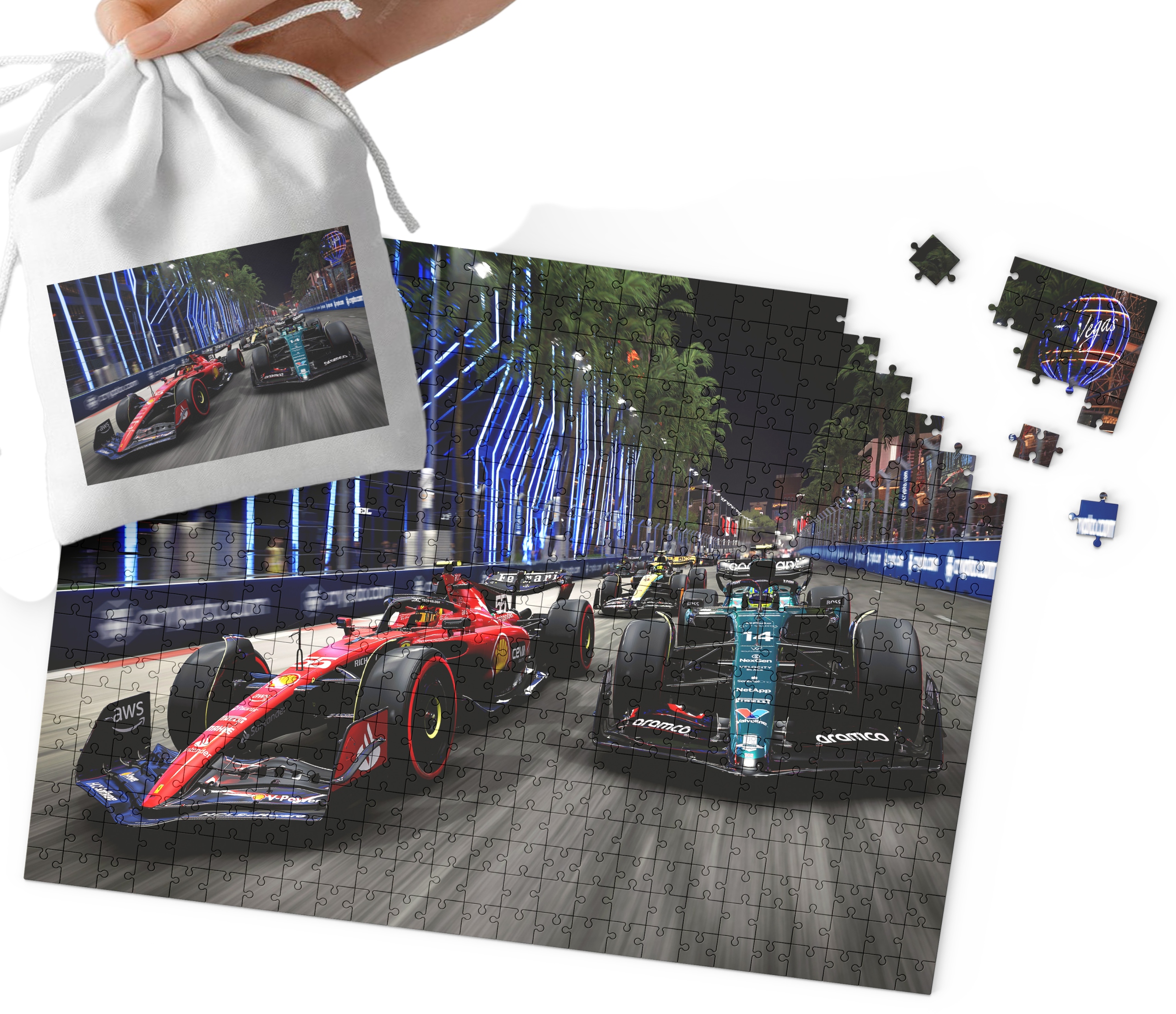 PUZZLE - FORMUŁA 1 F1 SUPER WZORY 96EL + WORECZEK