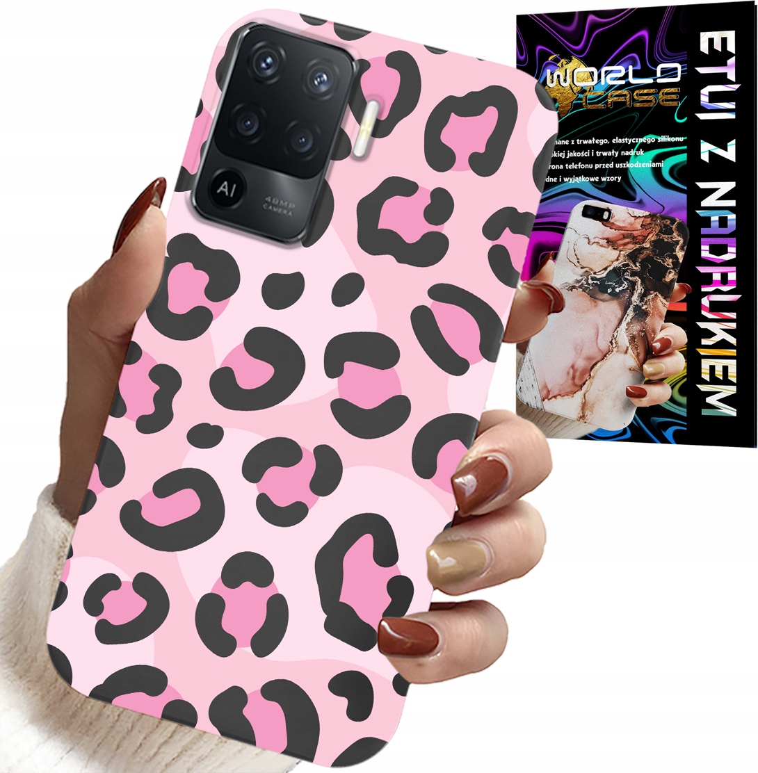 ETUI DO OPPO F19 PRO - RÓŻOWA PANTERKA PANTERA KOBIECE WZORY