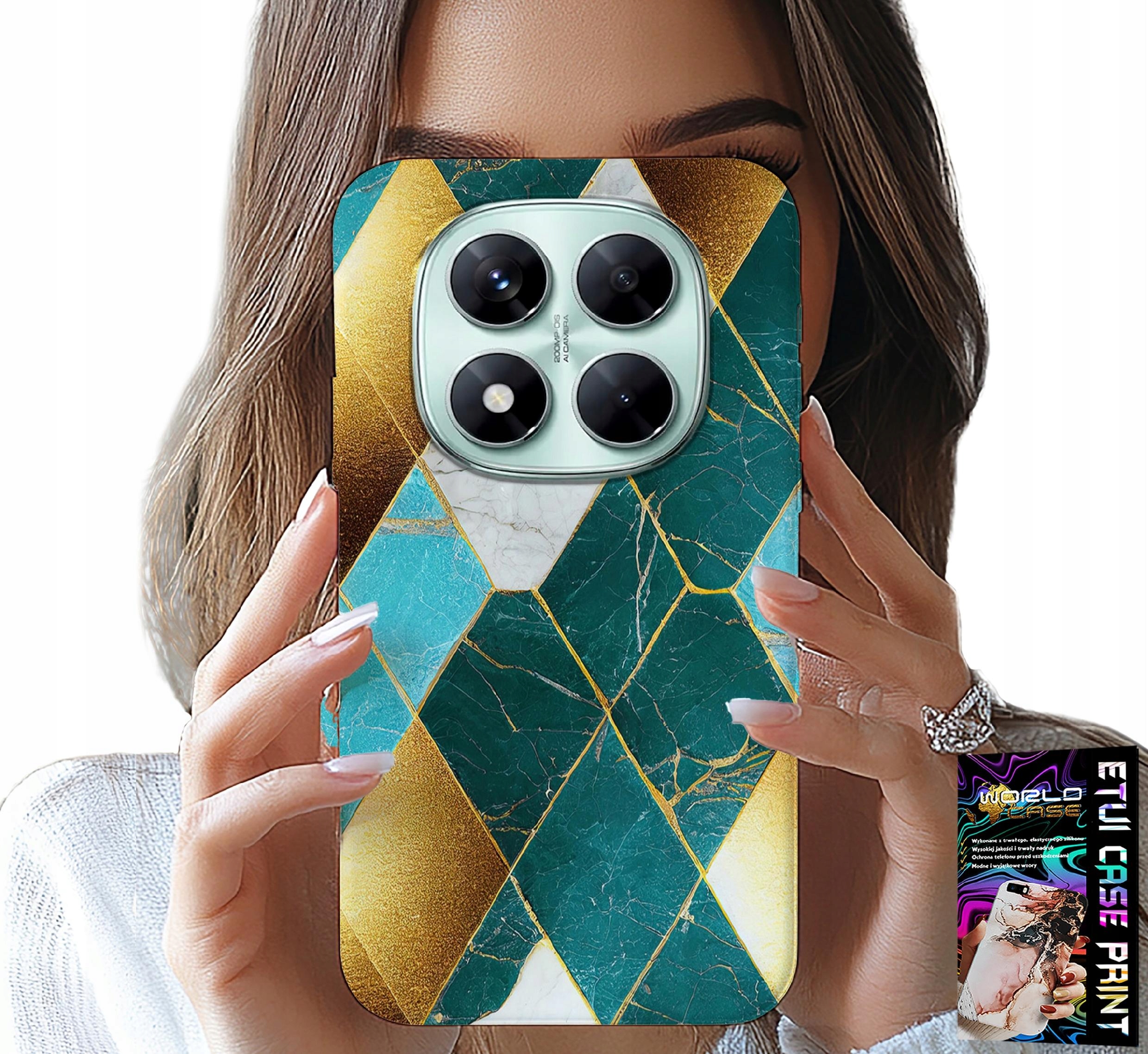 ETUI DO XIAOMI NOTE 14 PRO 5G - ELEGANCKIE MODNE WZORY CASE + FOLIA