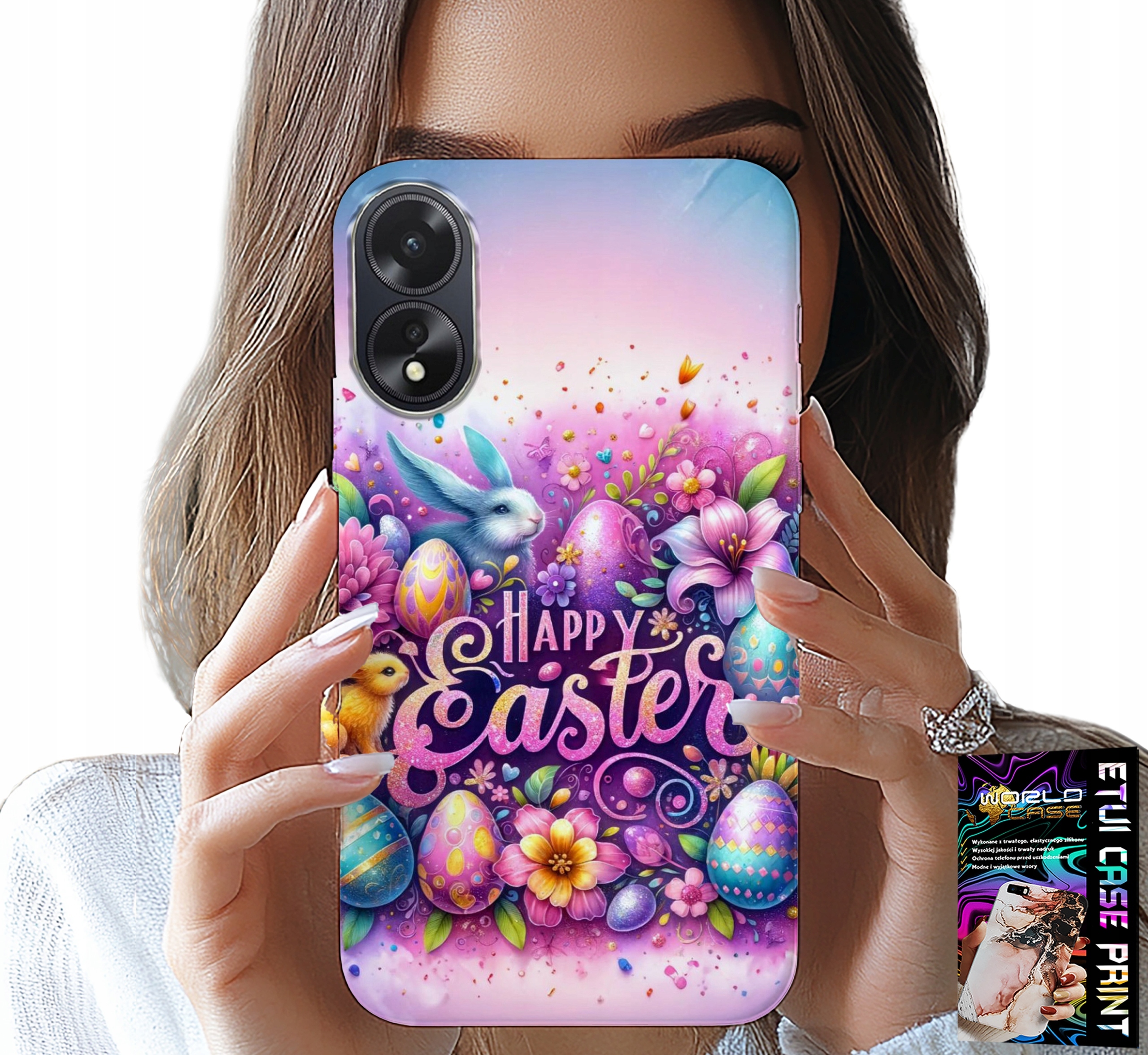 ETUI DO OPPO A38 4G - WESOŁEGO JAJKA, WIELKANOC, PISANKI JAJKA