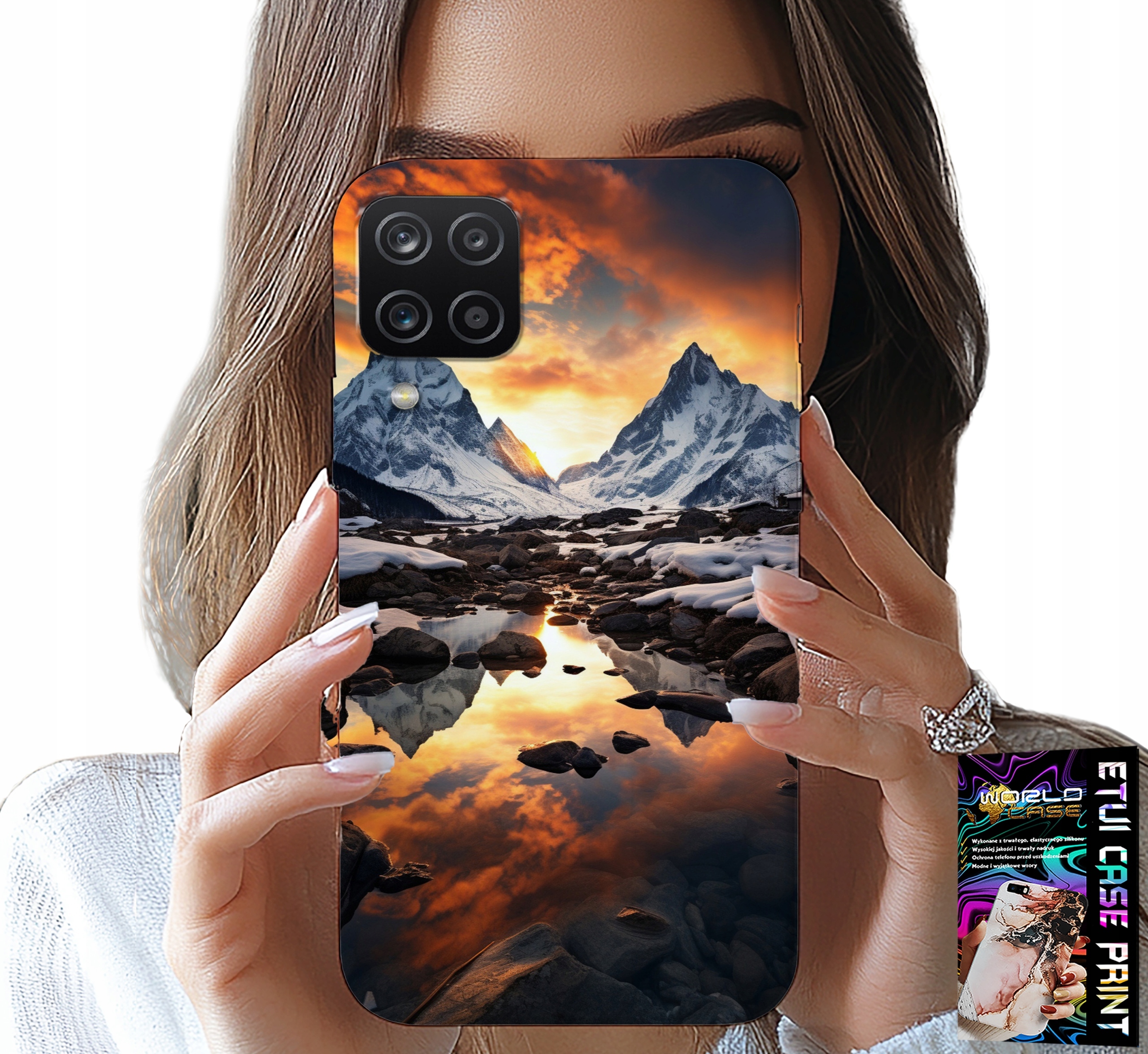 ETUI DO SAMSUNG A12 / M12 - STRUMIEŃ, GÓRY, SZCZYTY, EVEREST + FOLIA