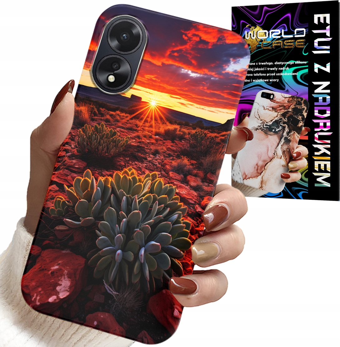 ETUI DO OPPO A38 4G - MEKSYKAŃSKA PUSTYNIA WIDOKI CASE + SZKŁO