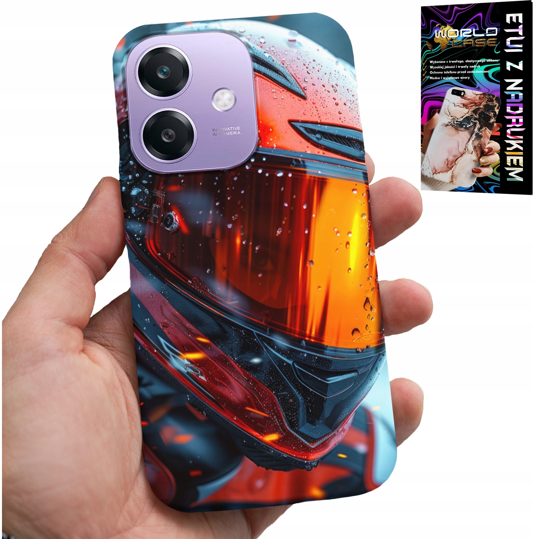 ETUI DO OPPO A40 / A40M - MOTOR, FAN MOTOCYKL KASK MOTOCYKLISTA