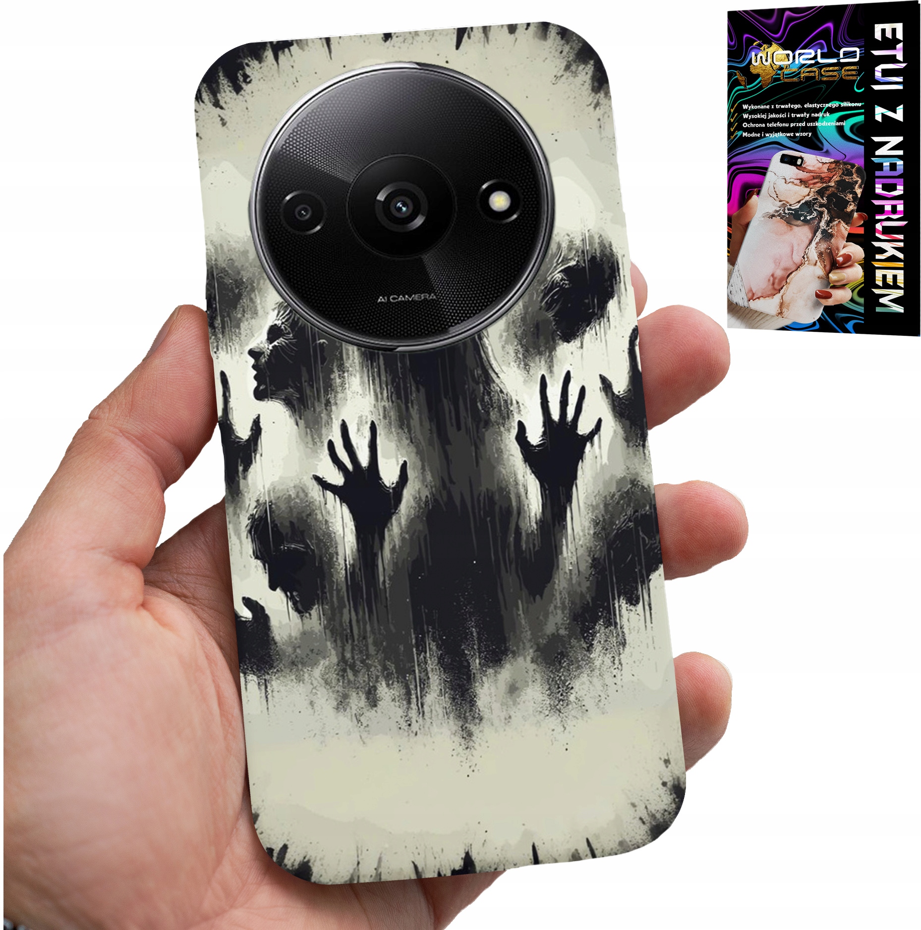 ETUI DO XIAOMI REDMI A3 - ŻYWE TRUPY THE WALKING DEAD ZOMBI +SZKŁO