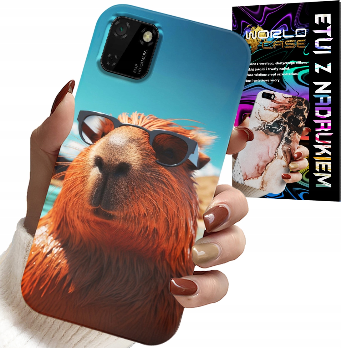 ETUI DO HUAWEI Y5P - SŁODKA KAPIBARA, CAPIBARA CASE + SZKŁO