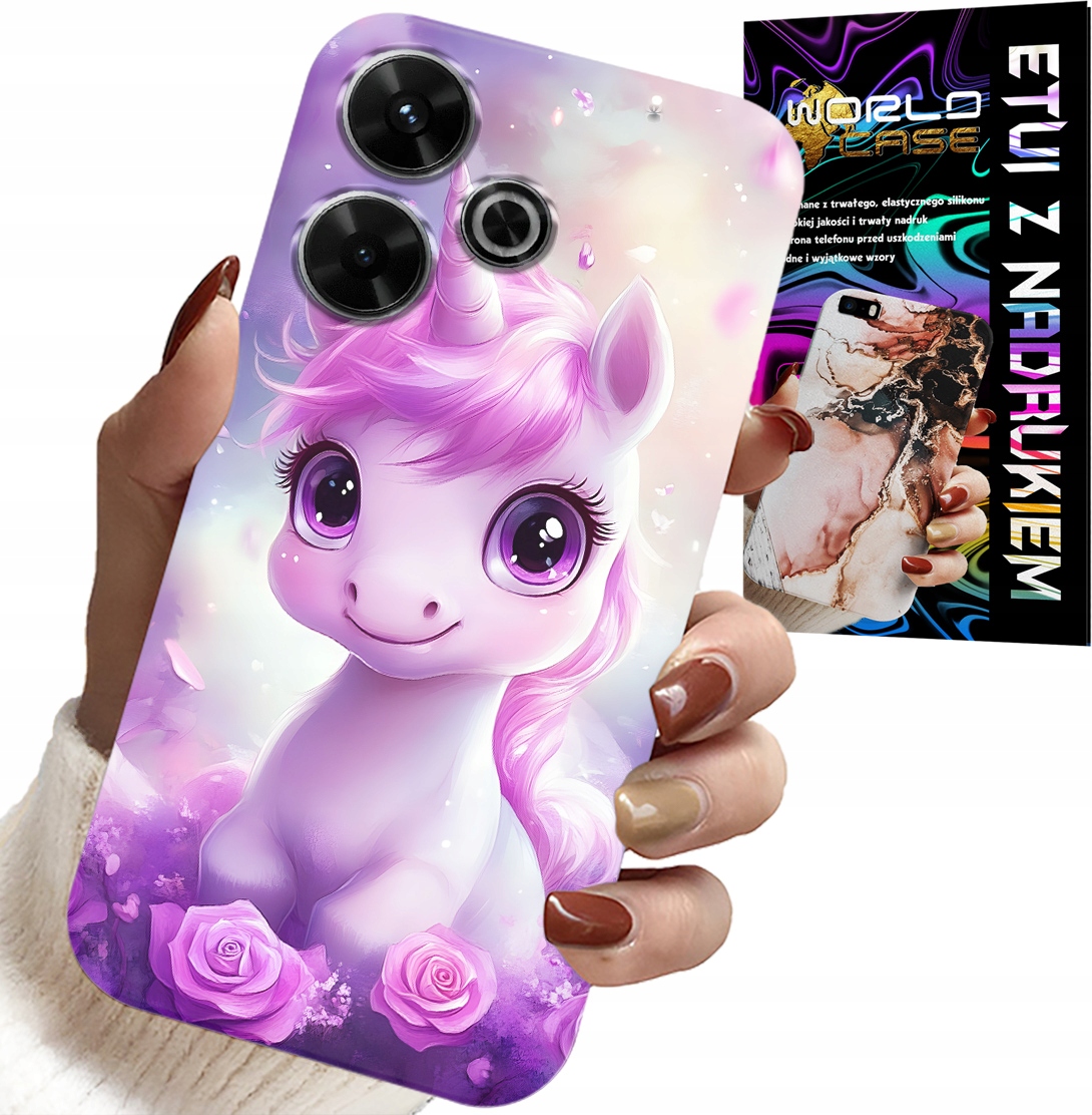 ETUI DO XIAOMI REDMI 13 4G - SŁODKI JEDNOROŻEC, WZORY DLA DZIECI CASE