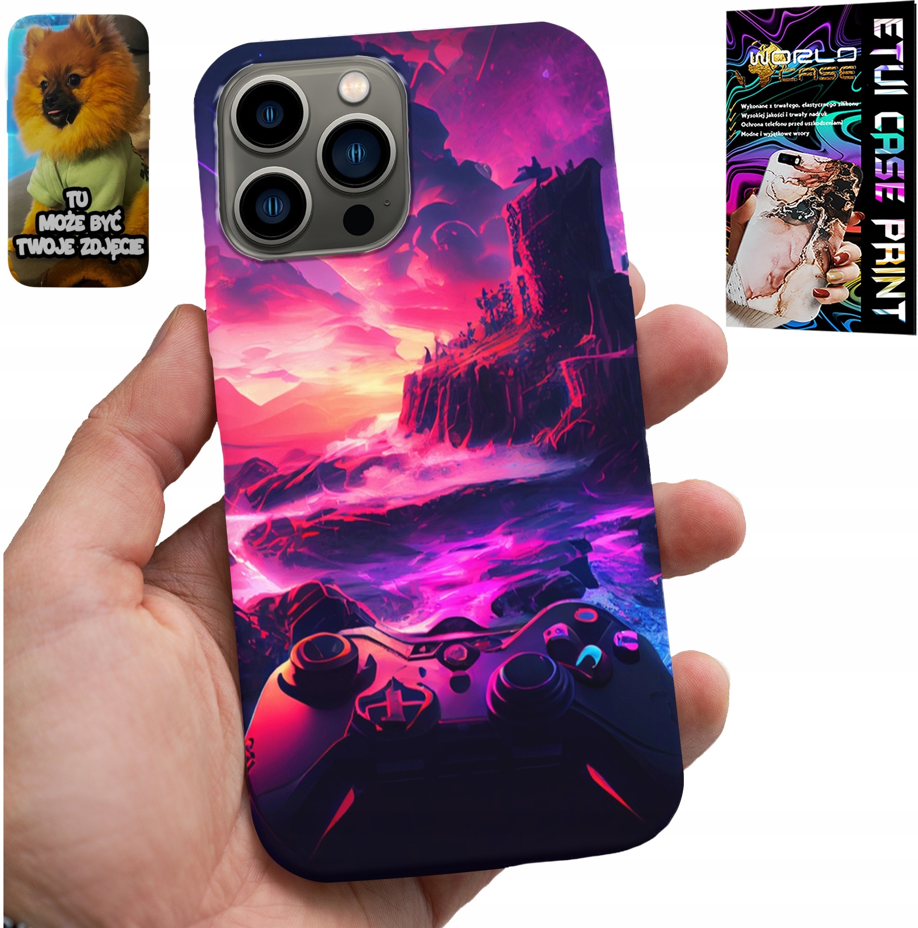 ETUI DO IPHONE 13 PRO - CASE DLA GRACZA, WZORY Z GIER, PREZENT