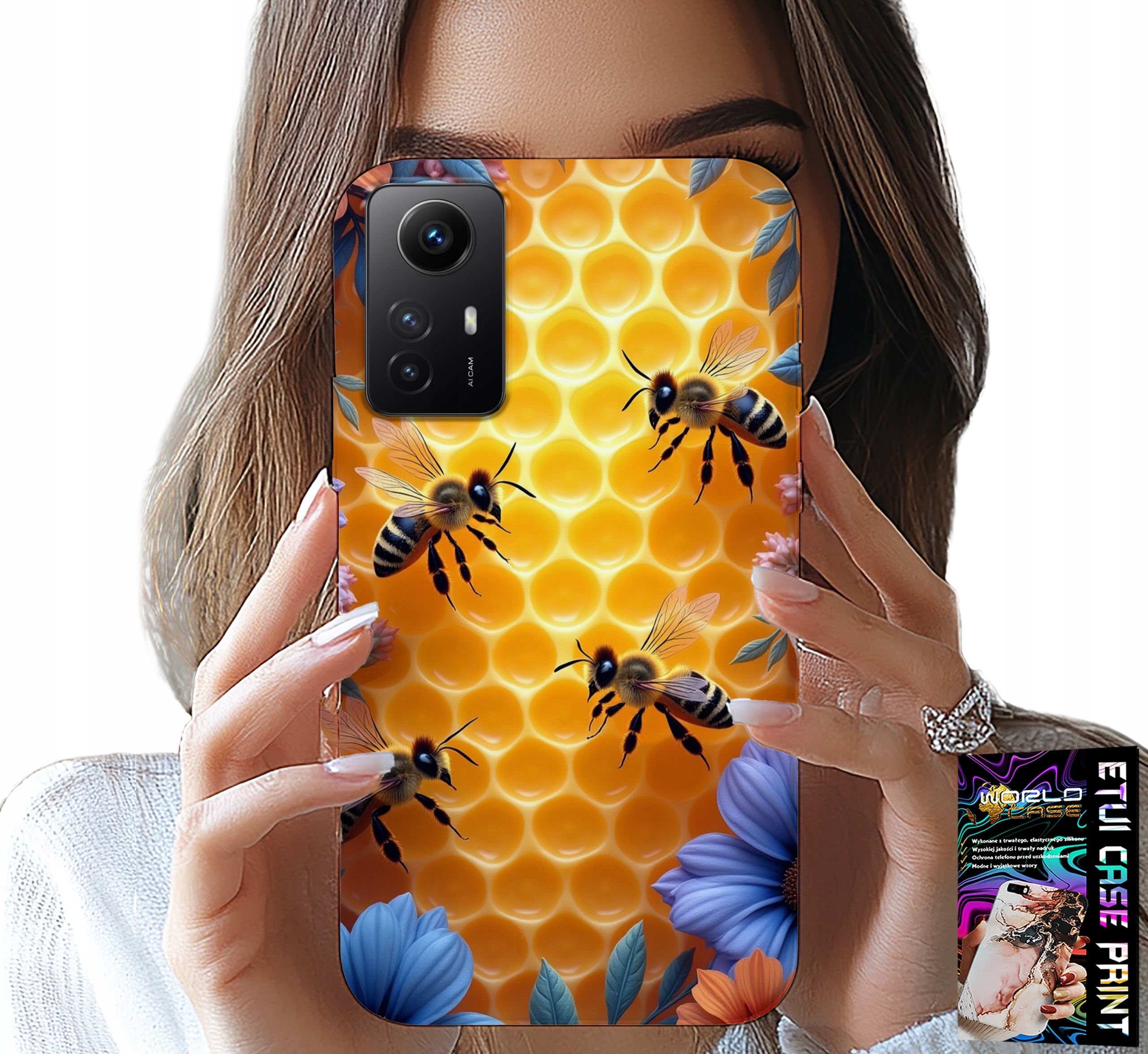 ETUI DO XIAOMI NOTE 12S 4G - PSZCZOŁY UL PLASTER MIODU PLECKI CASE