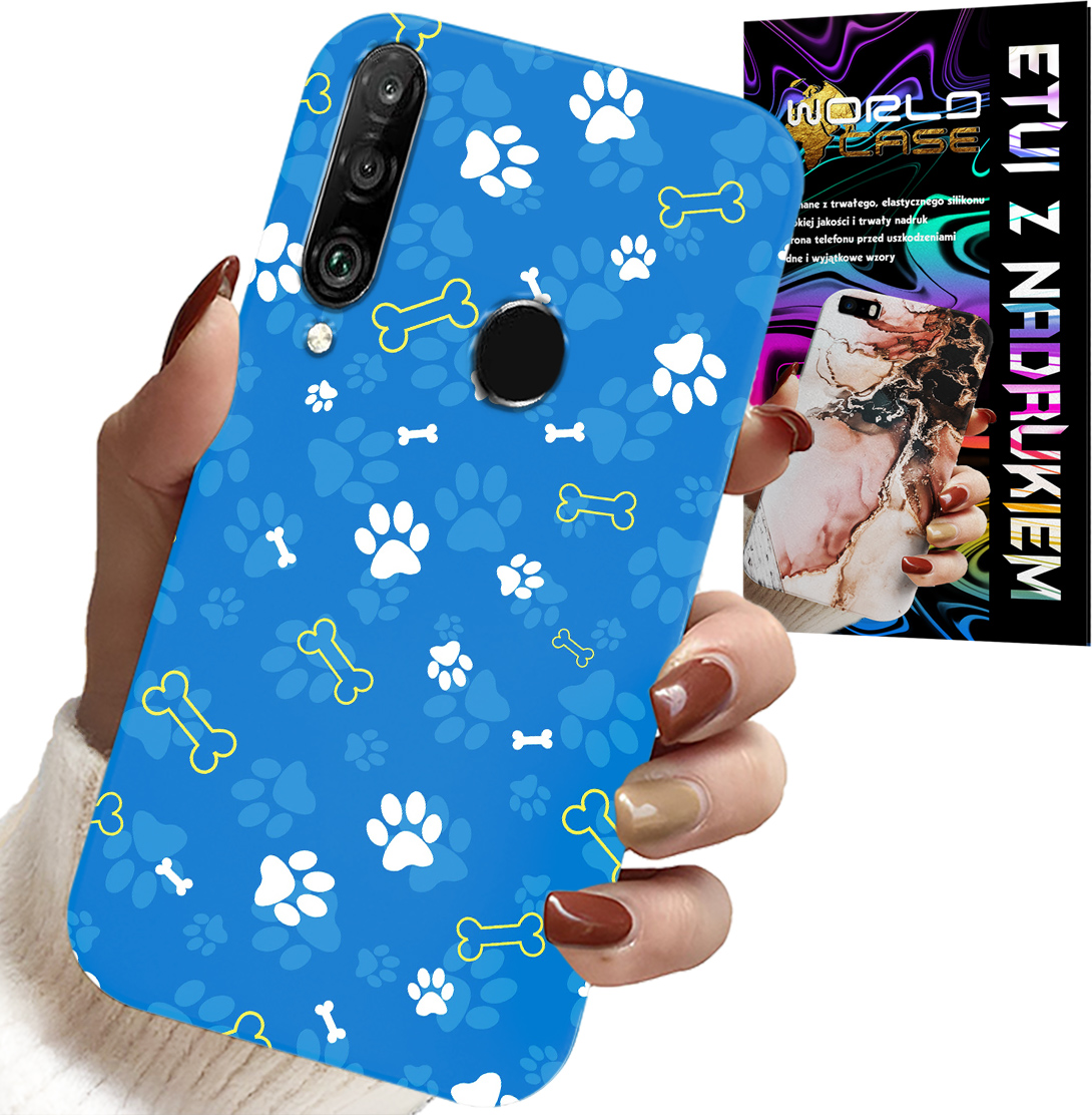 ETUI DO HUAWEI P30 LITE - ŁAPKI KOŚCI PIES PATROL WZORY DLA DZIECI