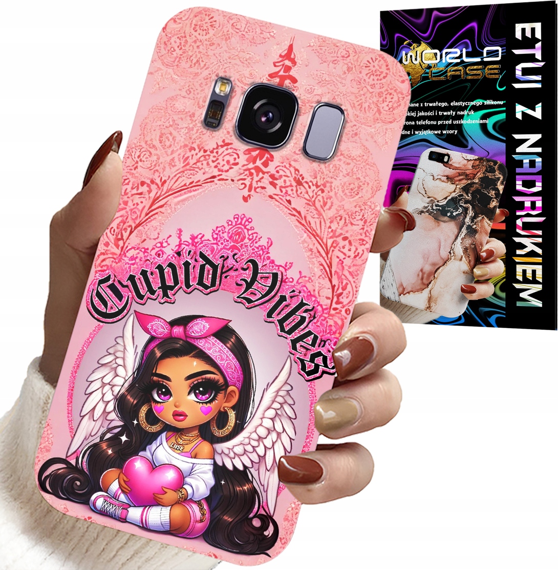 ETUI DO SAMSUNG GALAXY S8 - CUPID VIBES Z UROCZĄ ANIOŁKIEM PLECKI
