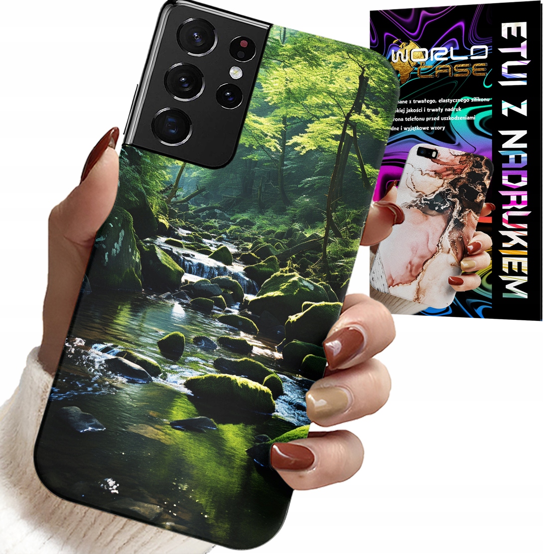 ETUI DO SAMSUNG GALAXY S21 Ultra - LAS RZEKA STRUMIEŃ PRZYRODA WIDOKI