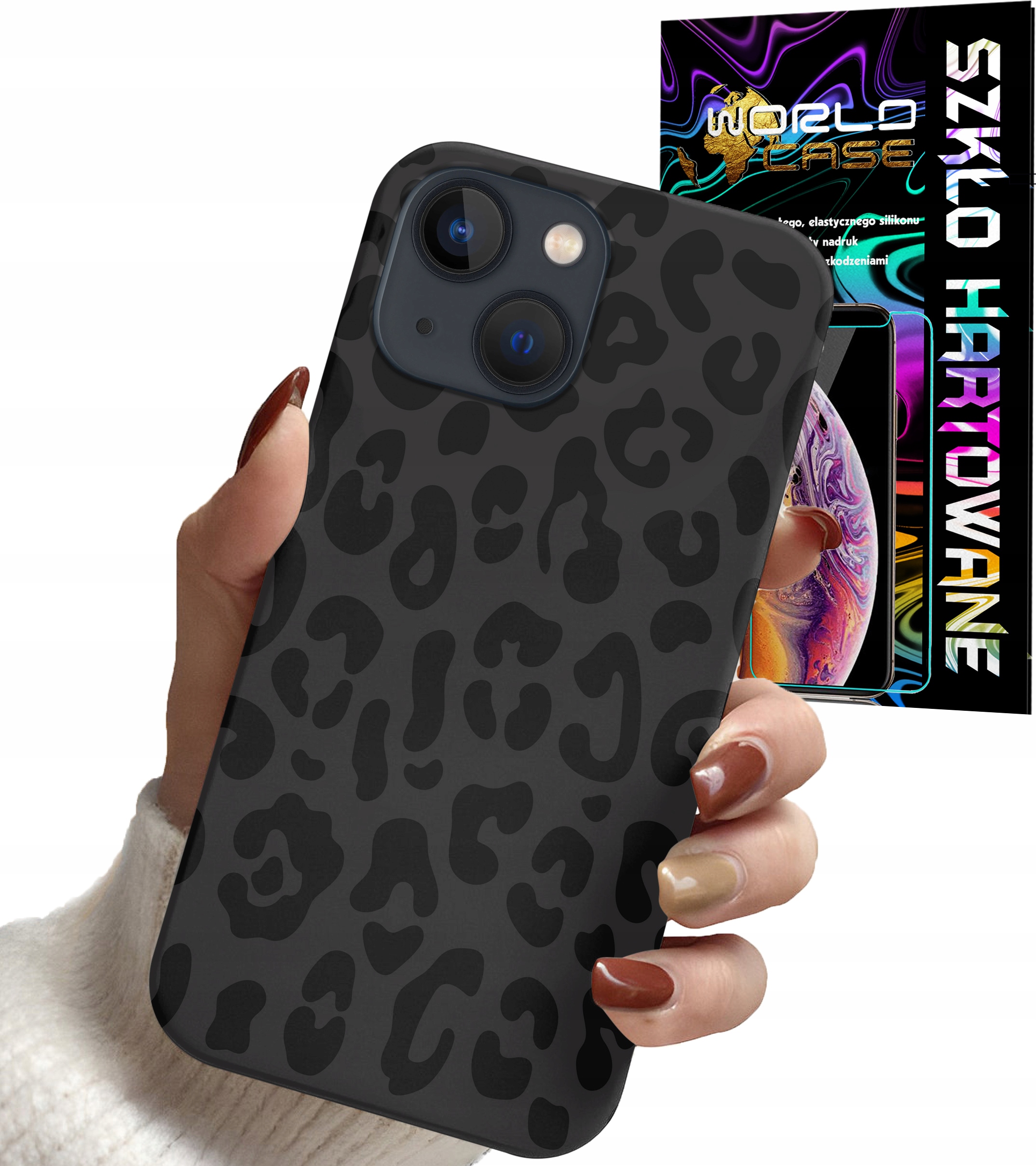 ETUI DO IPHONE 15 PLUS - PANTERKA MODNE DAMSKIE WZORY + SZKŁO