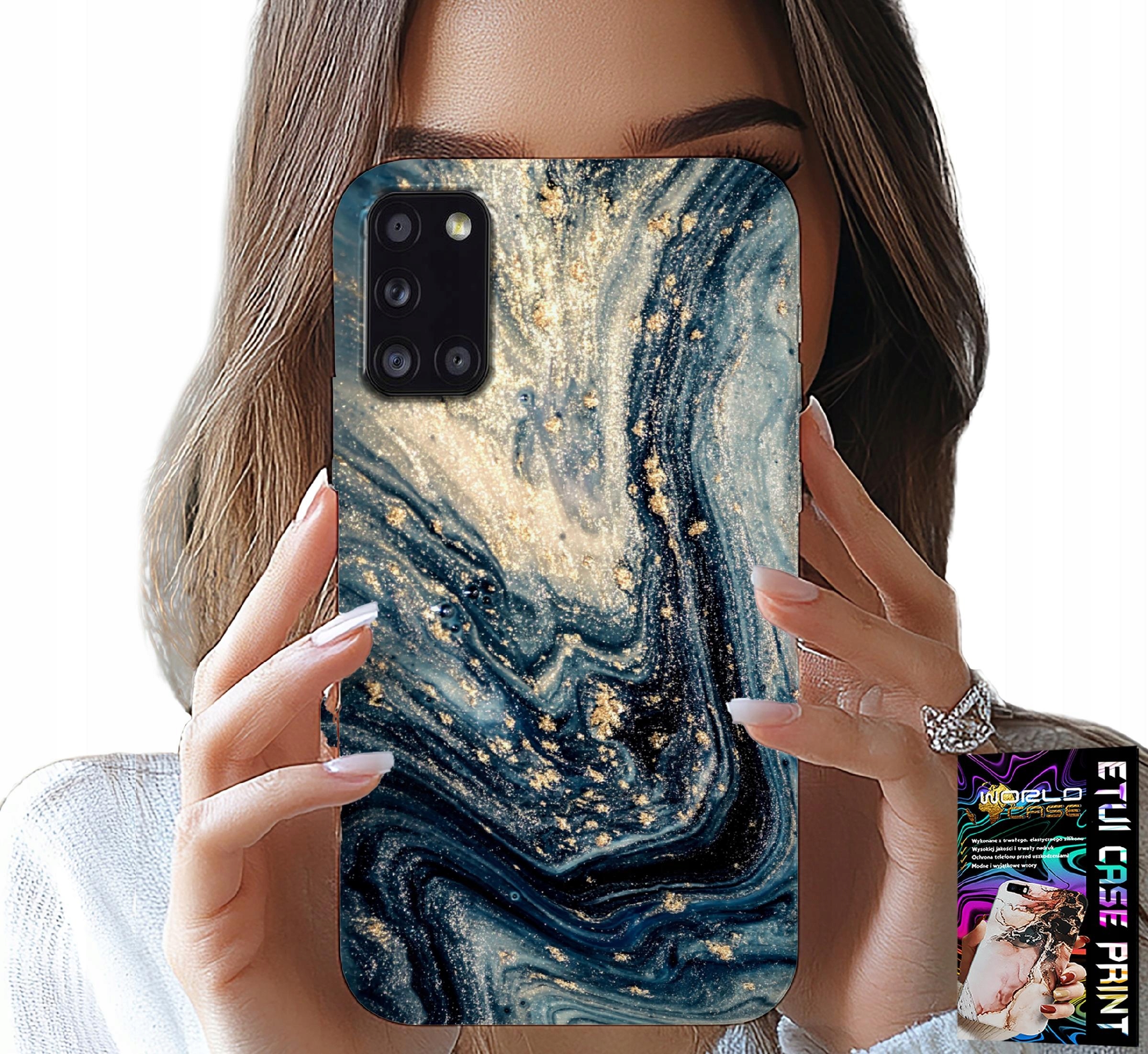 ETUI DO SAMSUNG GALAXY A31 - KAMIENNE ELEGANCKIE WZORY OBUDOWA CASE