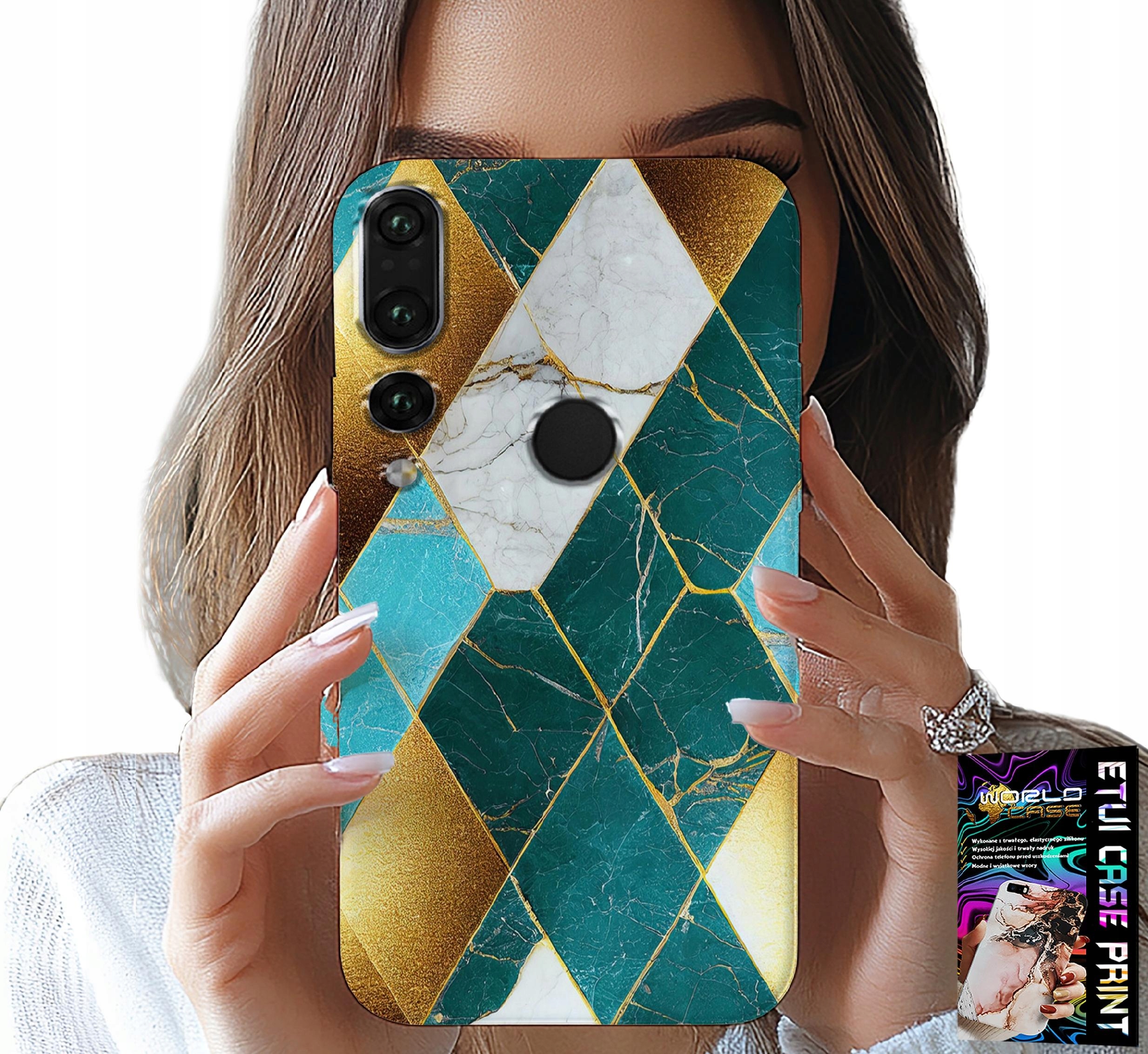 ETUI DO HUAWEI P20 PRO - ELEGANCKIE MODNE WZORY CASE + FOLIA