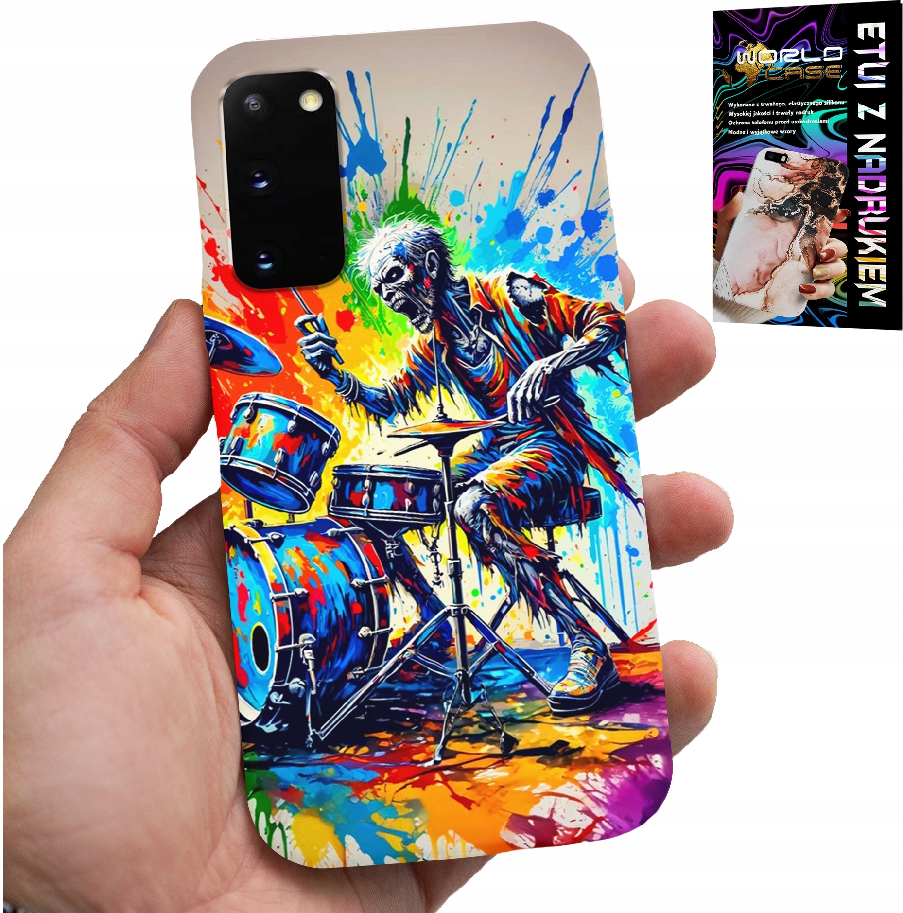 ETUI DO SAMSUNG GALAXY S20 - ROCK PERKUSJA BĘBNY KOŚCIOTRUP POKROWIEC
