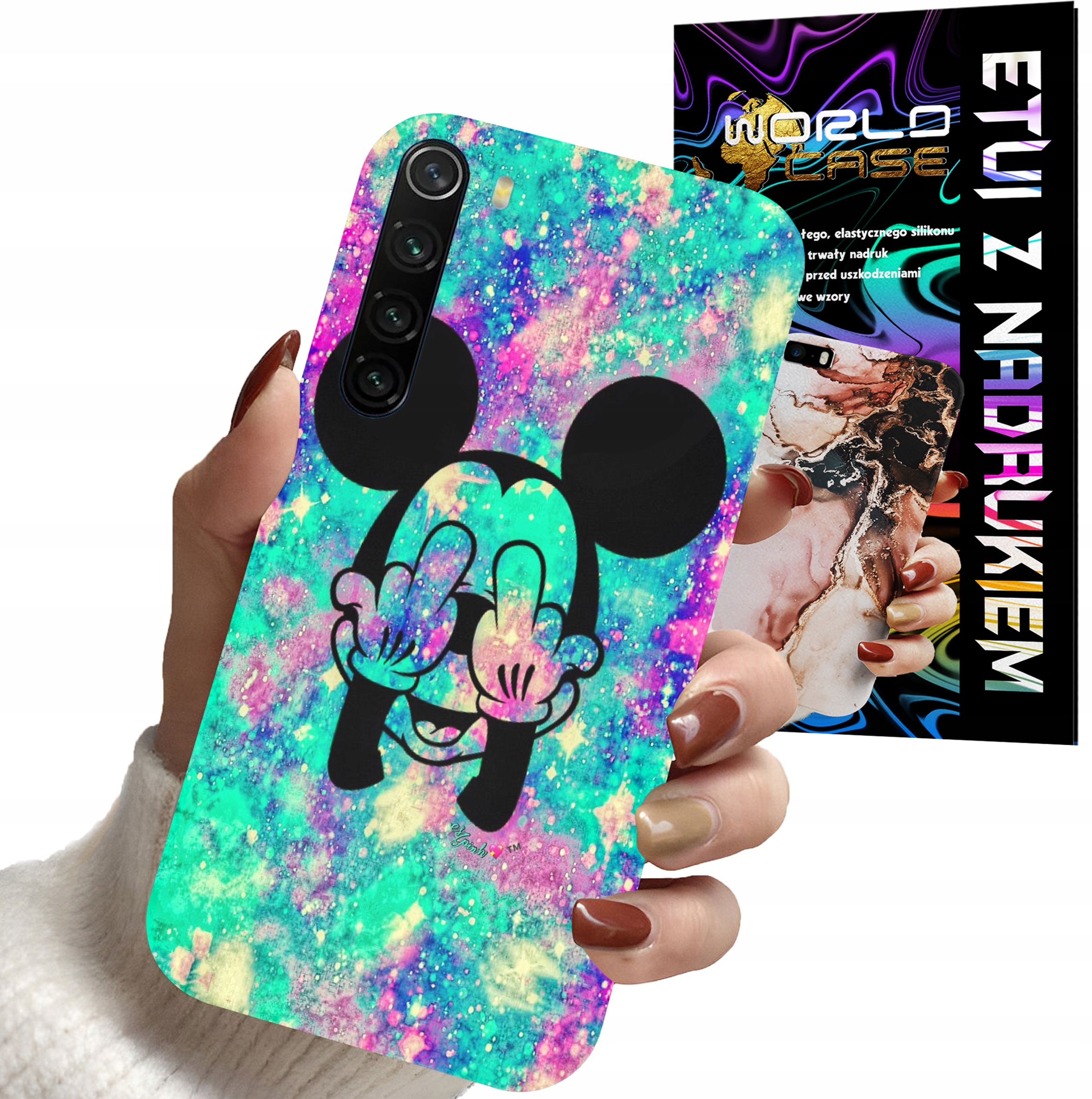 ETUI CASE DO XIAOMI NOTE 8 - MYSZKA MINNIE DAMSKIE WZORY PLECKI