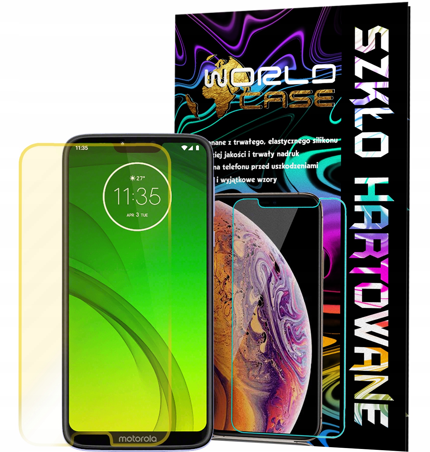 SZKŁO HARTOWANE DO MOTOROLA G7 POWER NA EKRAN SZKIEŁKO OCHRONNE