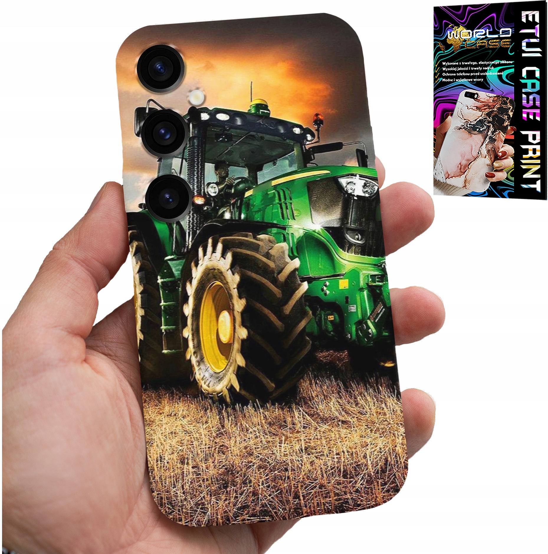 ETUI DO SAMSUNG GALAXY A05S - TRAKTOR CIĄGNIK ROLNICZY FARMA + SZKŁO