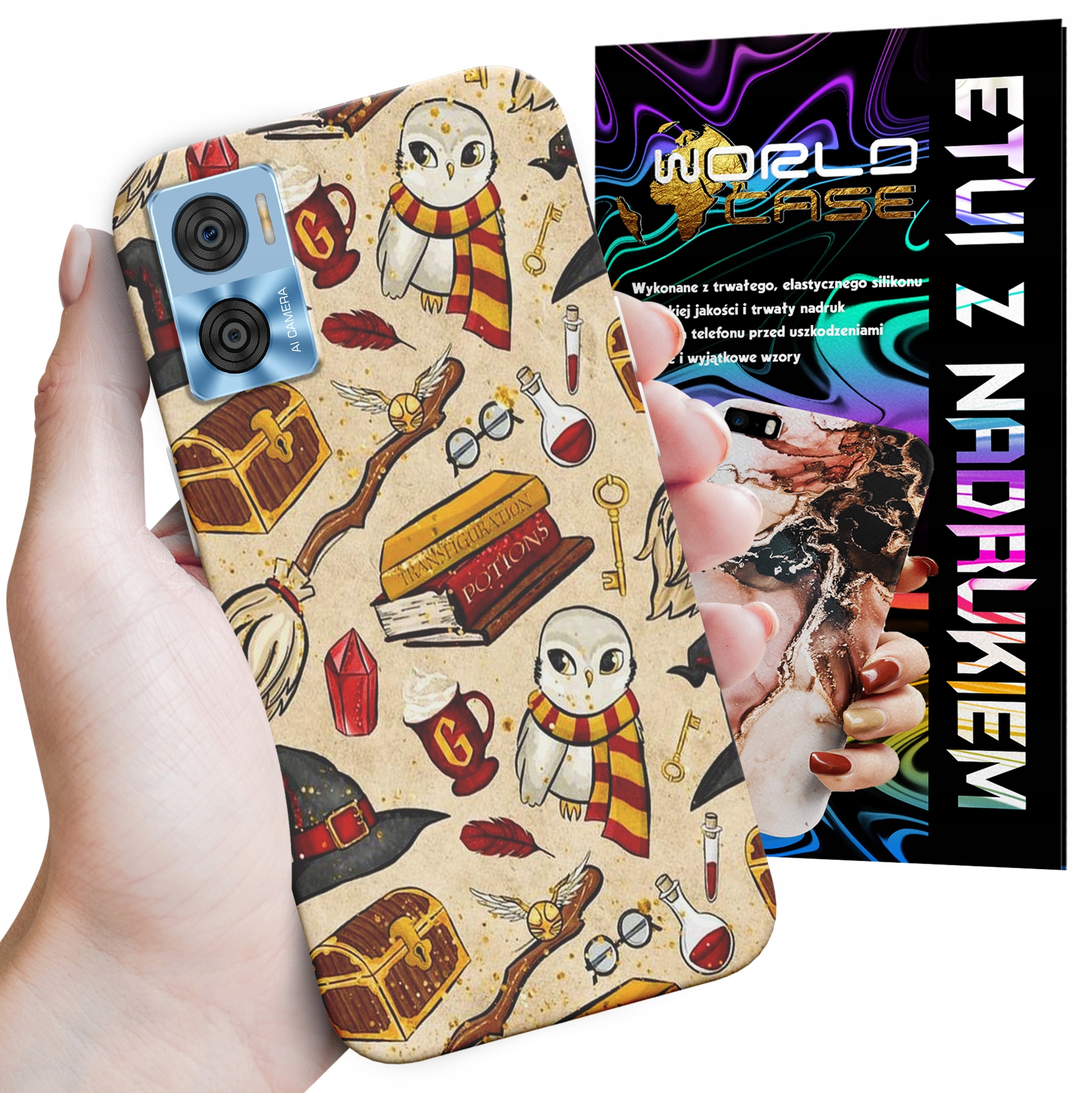 ETUI CASE DO MOTOROLA MOTO E22 / E22i - WZORY DLA FANÓW ŚWIATA MAGII