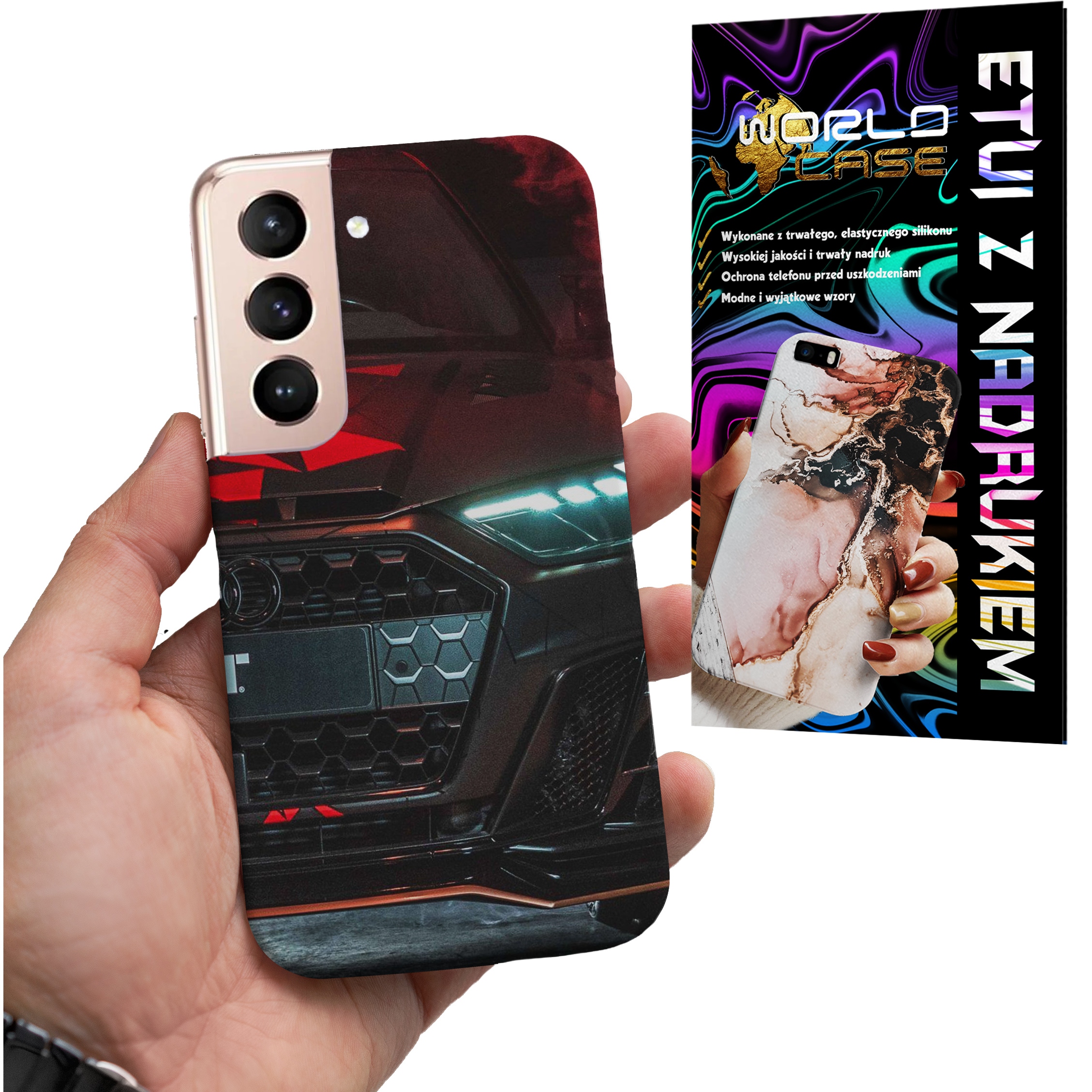 ETUI CASE DO SAMSUNG S22 - AUDI AUTO FAN WZORY MERCEDES ITP