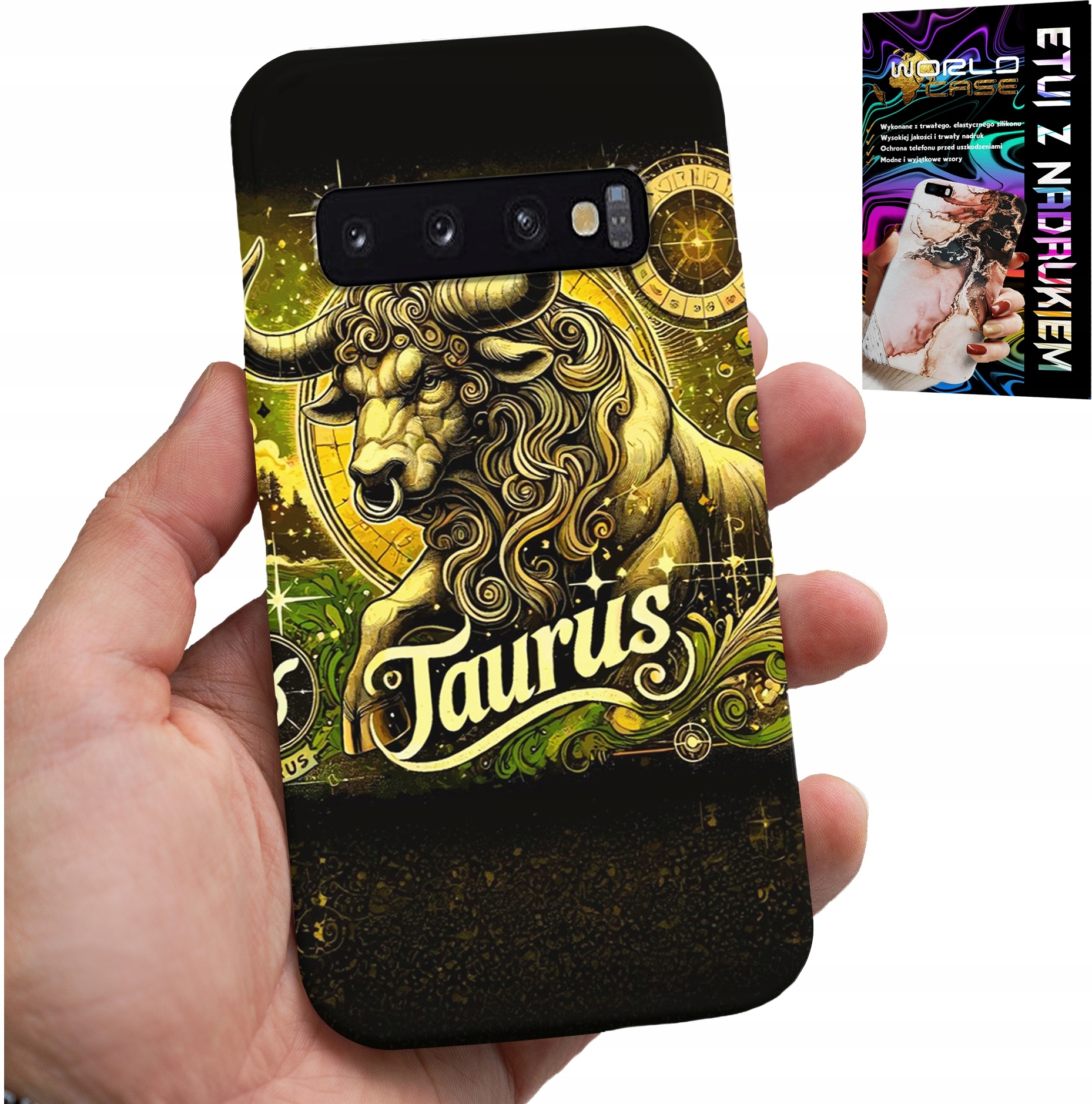 ETUI DO SAMSUNG GALAXY S10 - ZNAK ZODIAKU BYK ASTRONOMIA FUTERAŁ