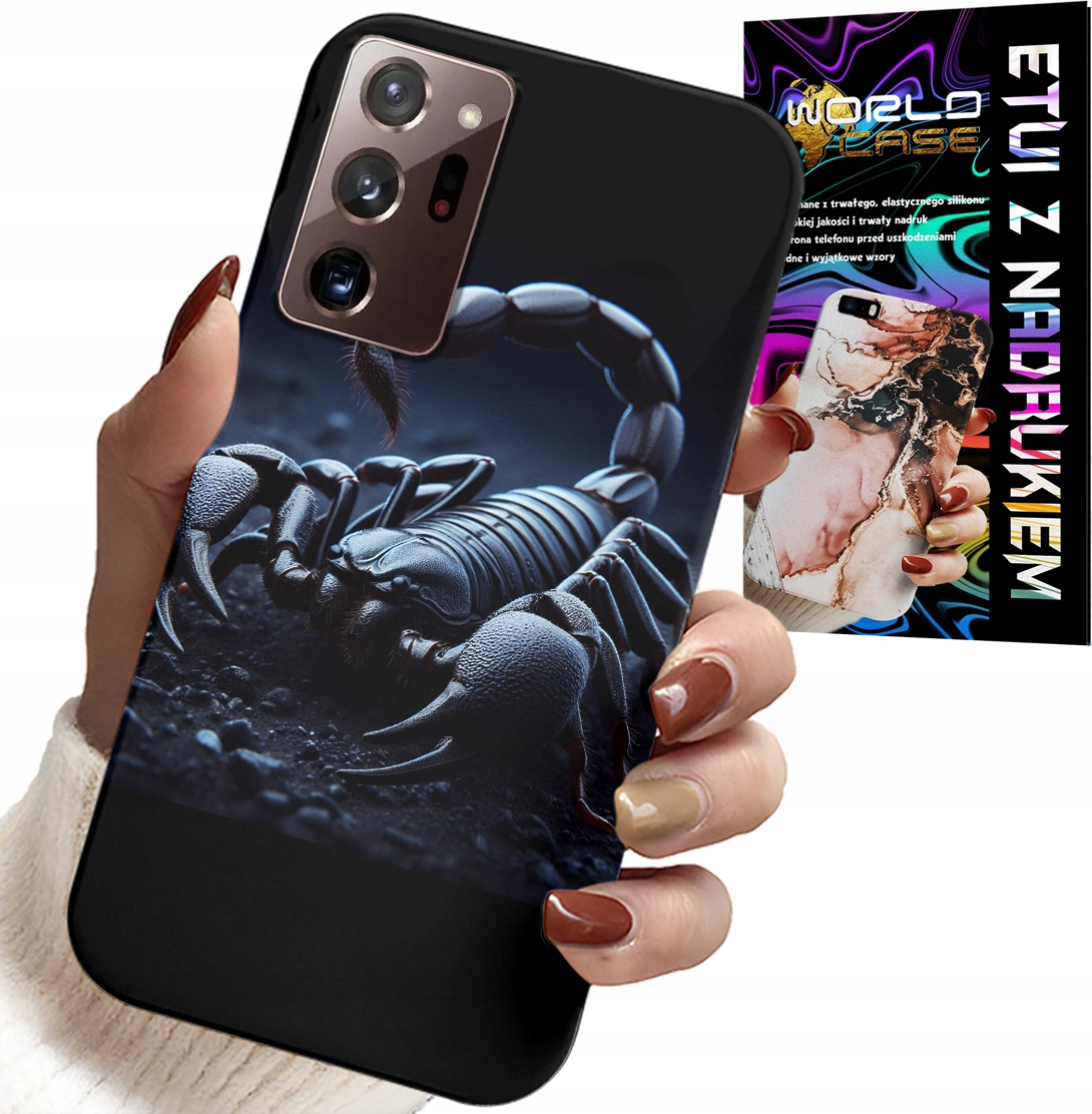 ETUI DO SAMSUNG NOTE 20 ULTRA - SKORPION, SKORPIONY + FOLIA HYDROŻEL