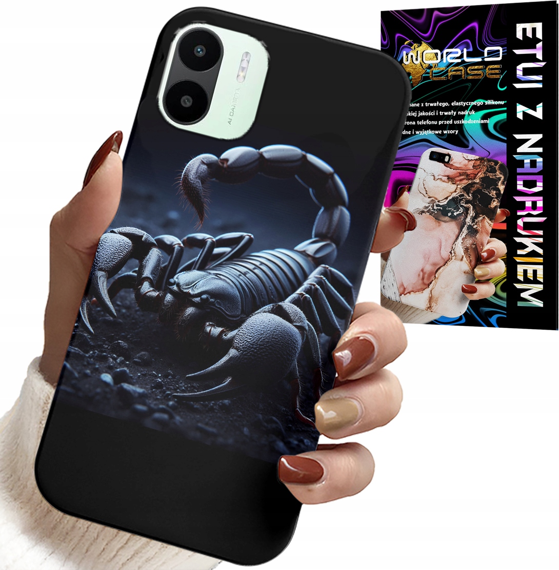 ETUI DO XIAOMI REDMI A1 - SKORPION, SKORPIONY + FOLIA HYDROŻELOWA