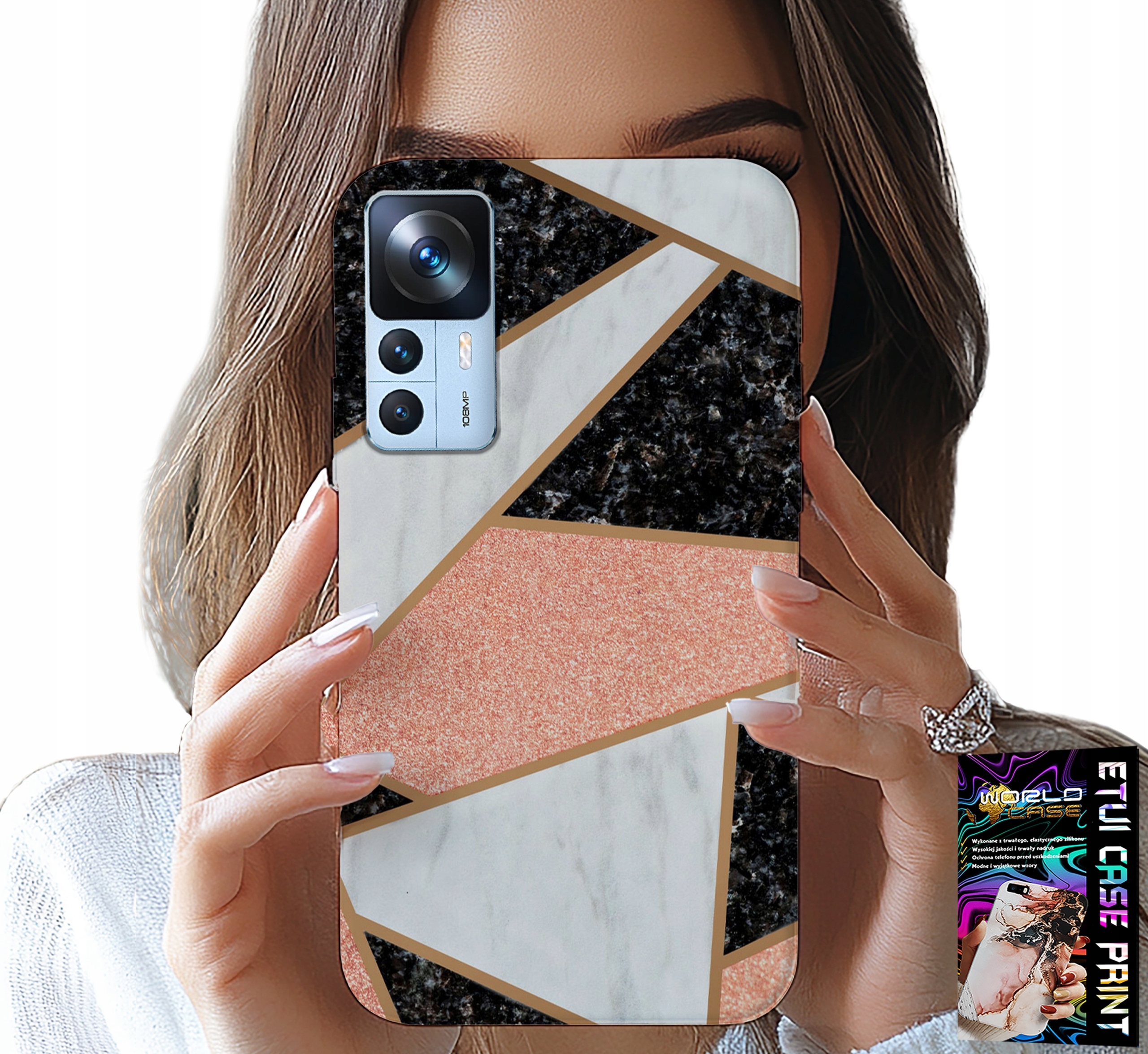 ETUI DO XIAOMI 12T / 12T PRO - ELEGANCKIE MODNE WZORY CASE + SZKŁO