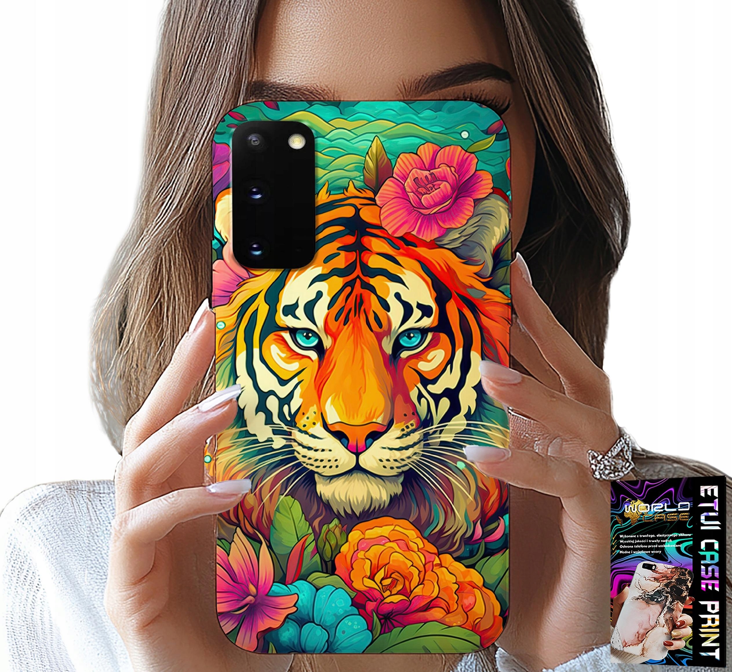 ETUI DO SAMSUNG GALAXY S20 - ZWIERZĘCE WZORY TYGRYS TYGRYSEK CASE