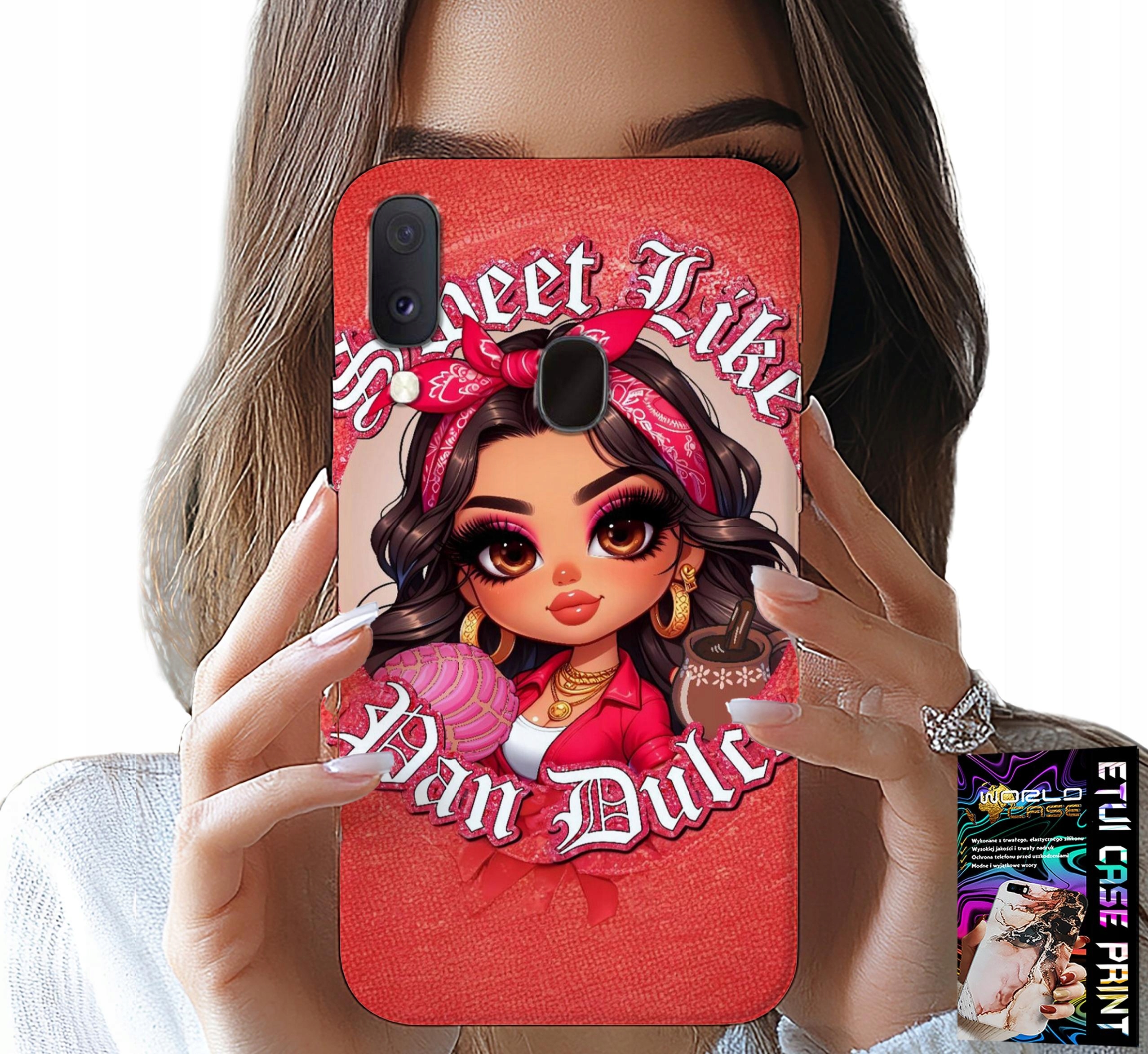 ETUI DO SAMSUNG GALAXY A40 - SWEET LIKE MODNE LALECZKI DLA DZIEWCZYN