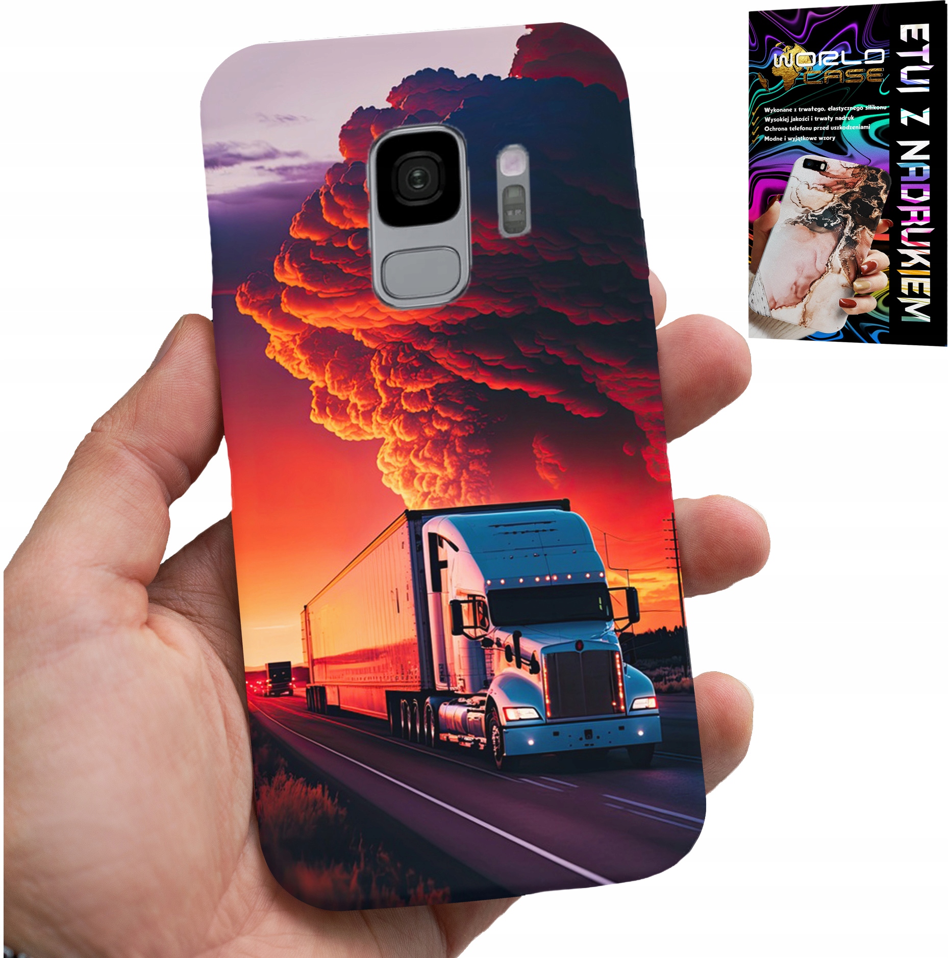 ETUI DO SAMSUNG GALAXY S9 - TIR CIĘŻARÓWKA CASE + FOLIA HYDROŻEL