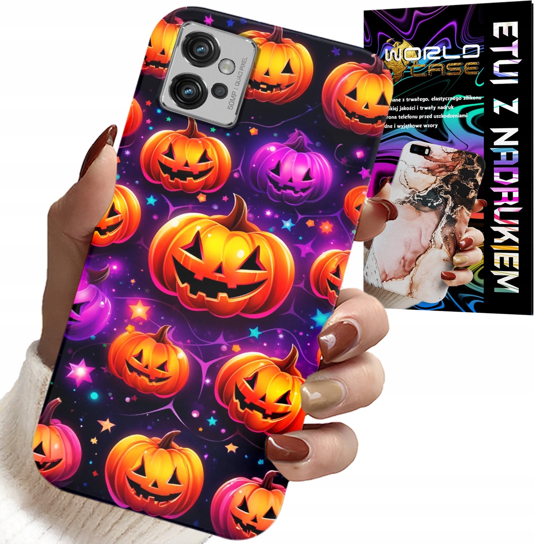 ETUI DO MOTOROLA G32 - HALLOWEEN, SALEM, STRASZNE DYNIE, WZORY