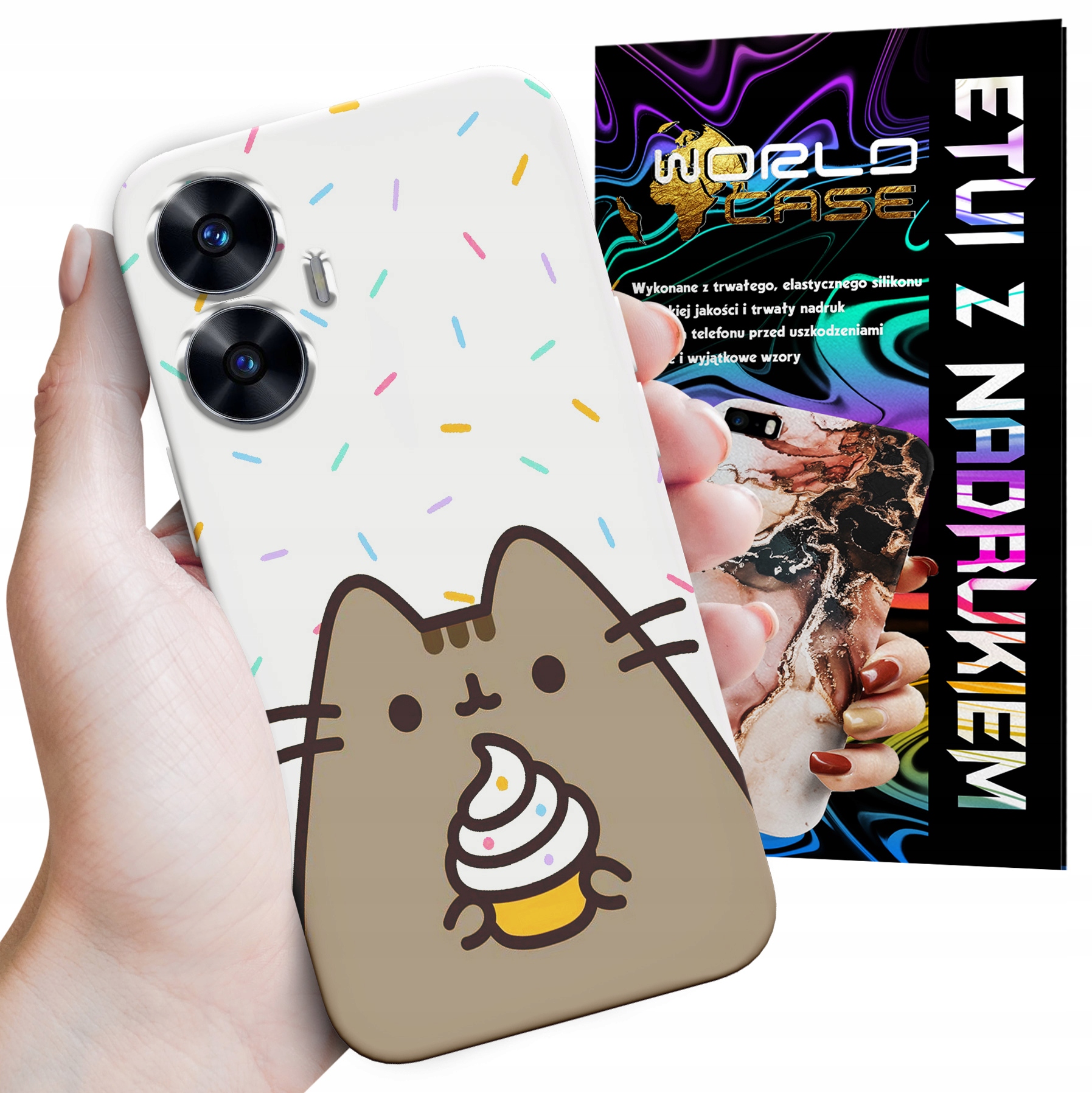 ETUI CASE DO REALME C55 - SŁODKI KOTEK KOT OBUDOWA PLECKI