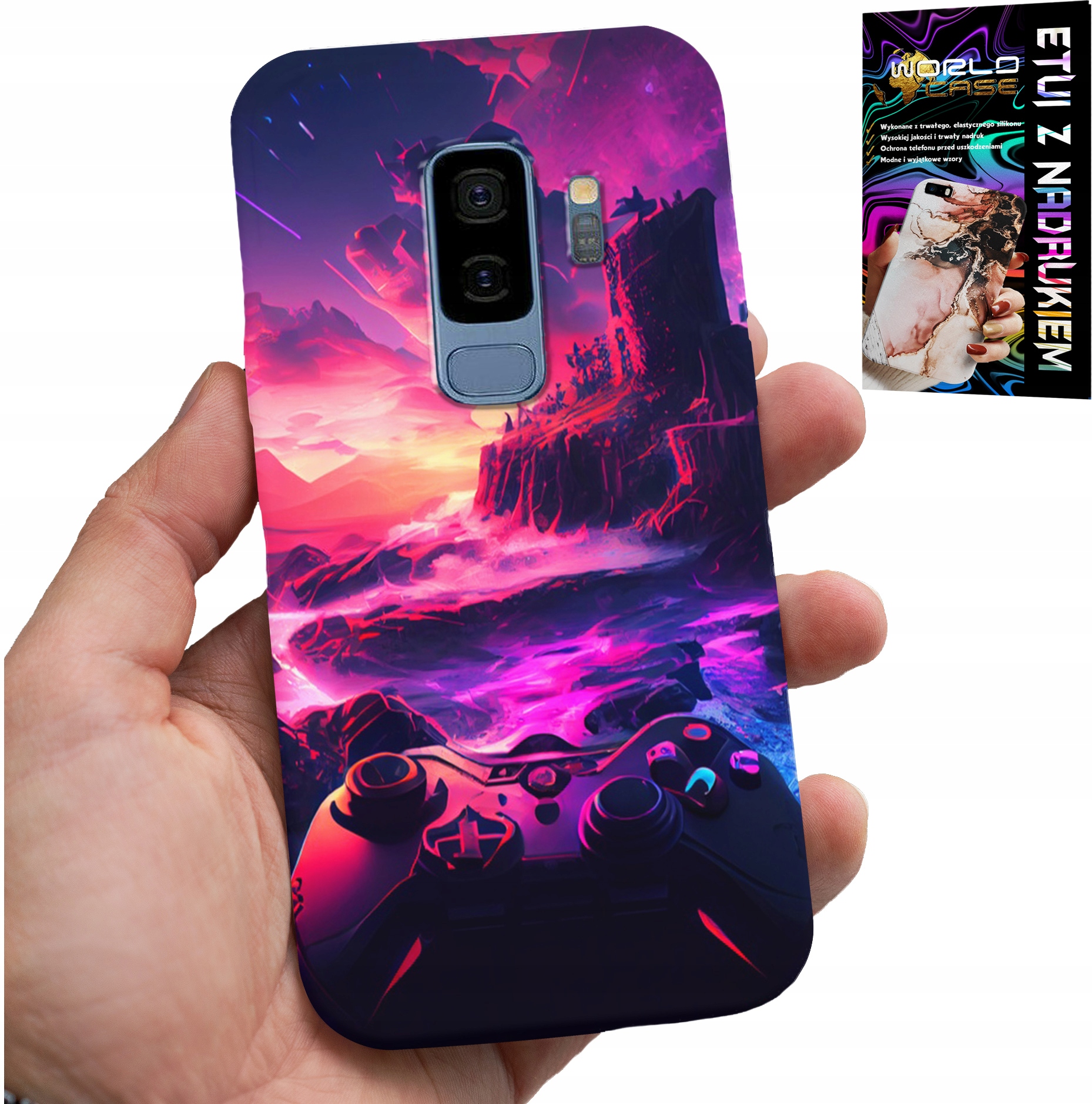 ETUI DO SAMSUNG GALAXY S9 PLUS - CASE DLA GRACZA, WZORY Z GIER, PREZENT