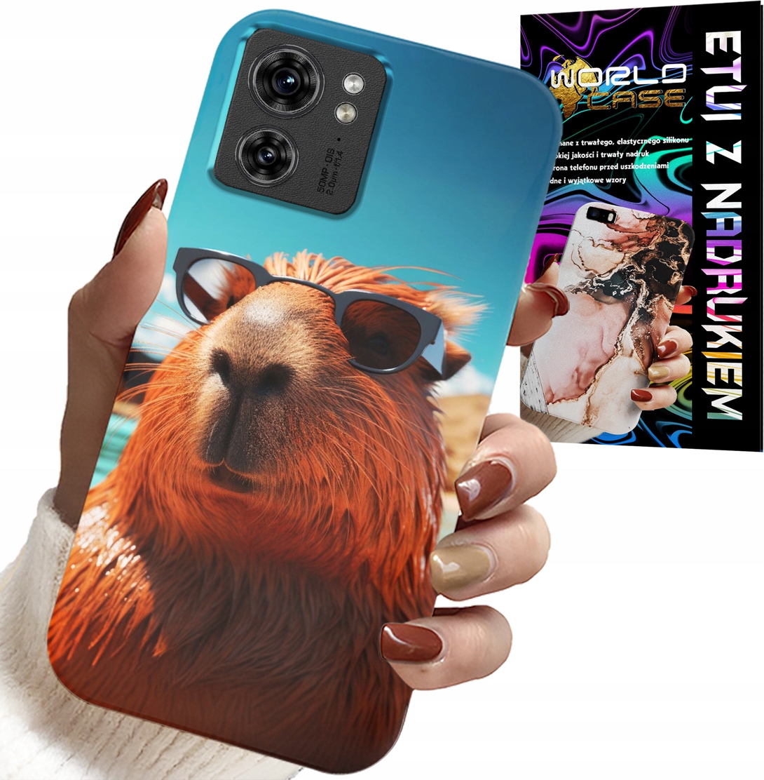 ETUI DO MOTOROLA EDGE 40 - SŁODKA KAPIBARA, CAPIBARA CASE + FOLIA