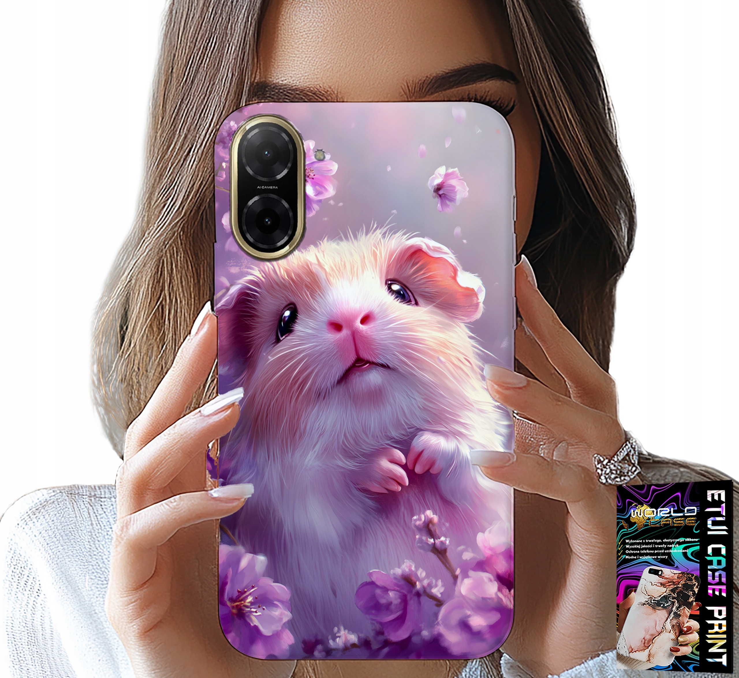 ETUI DO XIAOMI POCO X7 PRO 5G - SŁODKI CHOMIK, GRYZONIE WZORY DLA DZIECI