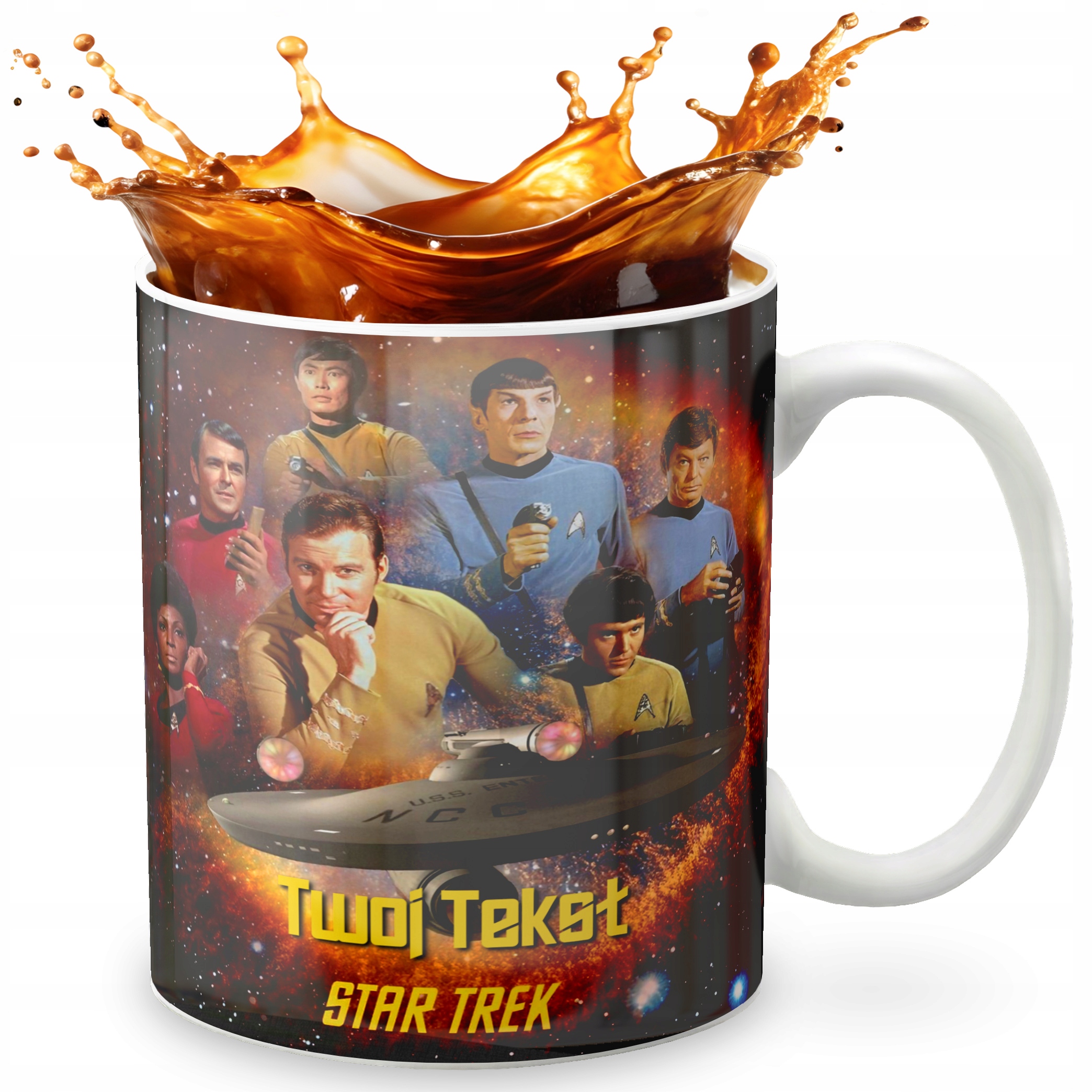 KUBEK 330ml GRAFIKA PREZENT ŚWIĘTA WZÓR FILM STAR TREK KSIĘŻNICZKA IMIĘ