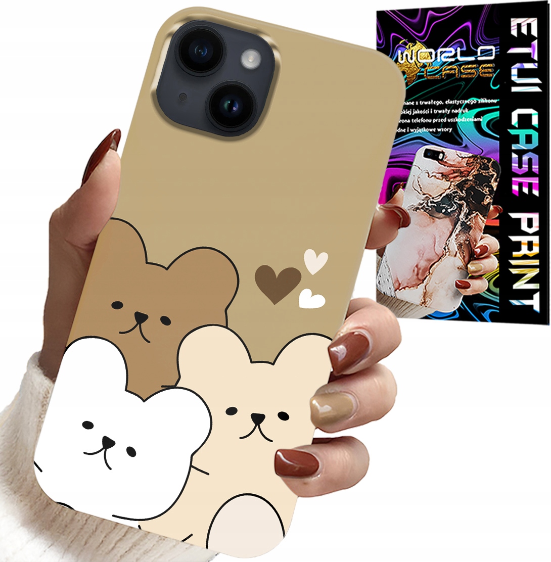 ETUI DO IPHONE 13 - MIŚ, MISIE WZORY DLA NAJMŁODSZYCH DZIECI