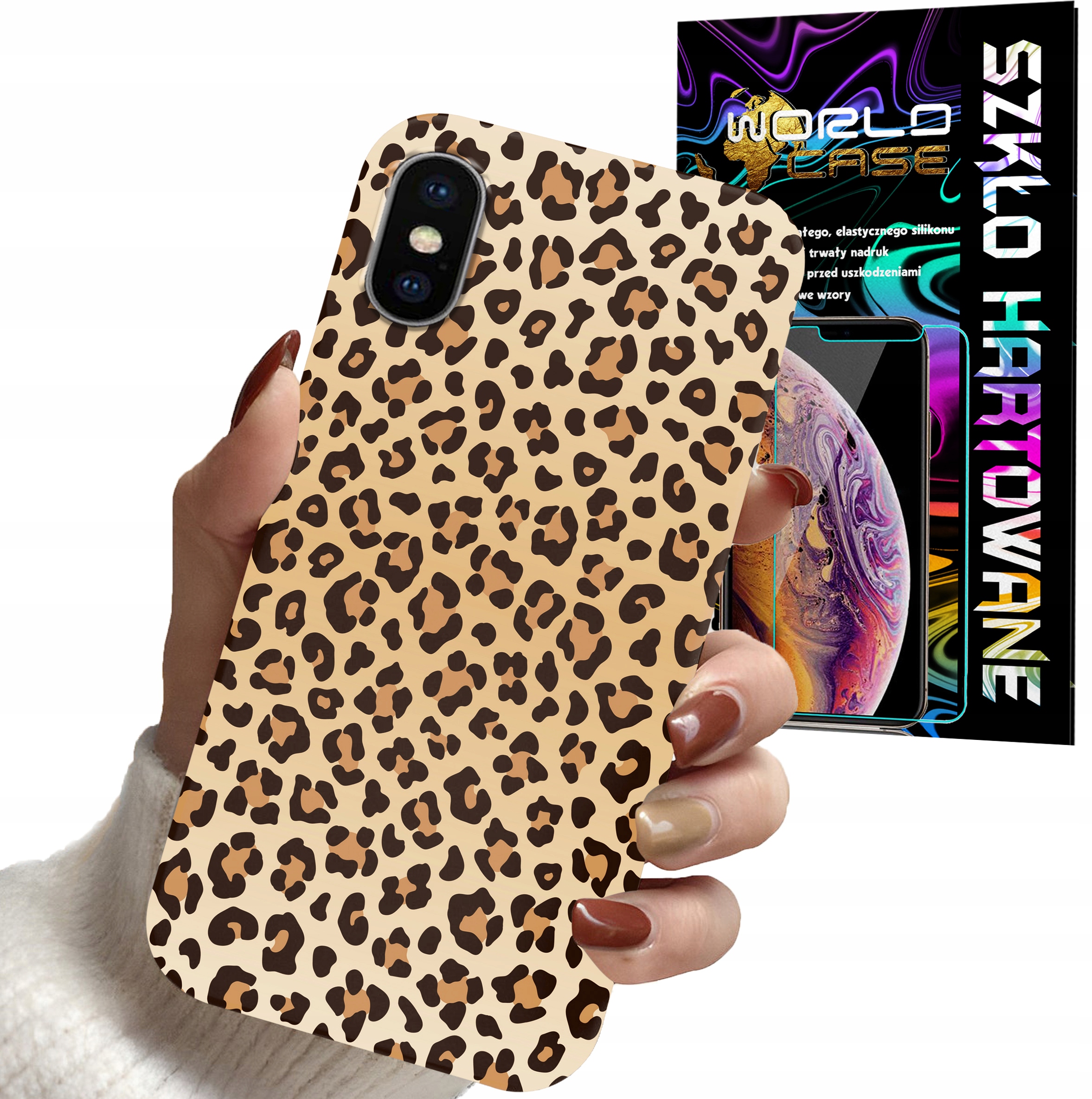 ETUI CASE DO IPHONE XS MAX - PANTERKA WZORKI MODNE WZORY DLA KOBIET + SZKŁO