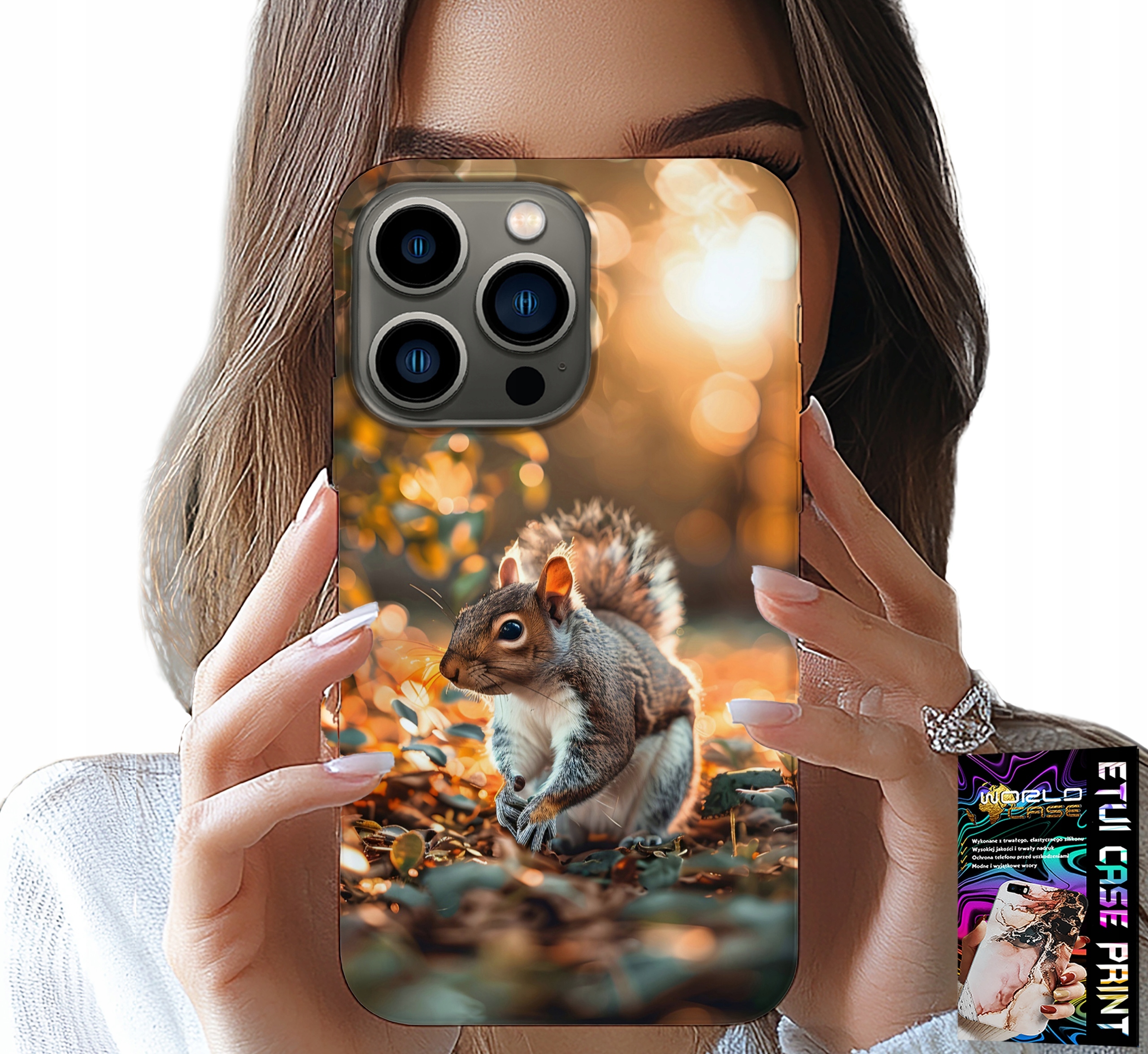 ETUI DO IPHONE 14 PRO MAX - SŁODKA WIEWIÓRKA, CASE Z WŁASNYM MOTYWEM
