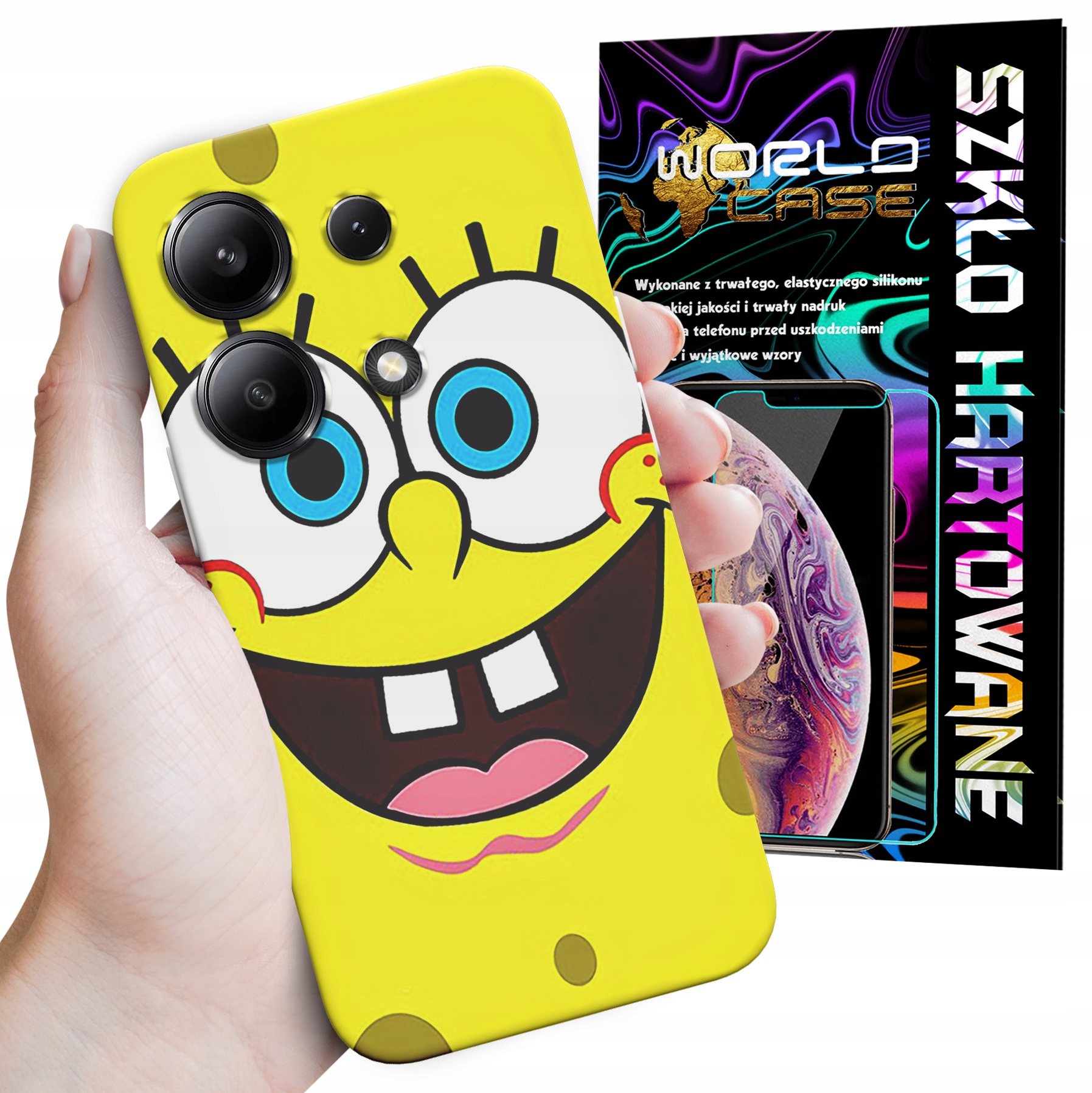 ETUI CASE DO XIAOMI NOTE 13 4G - SPONGEBOB BAJKI GRY WYBÓR PLECKI + SZKŁO