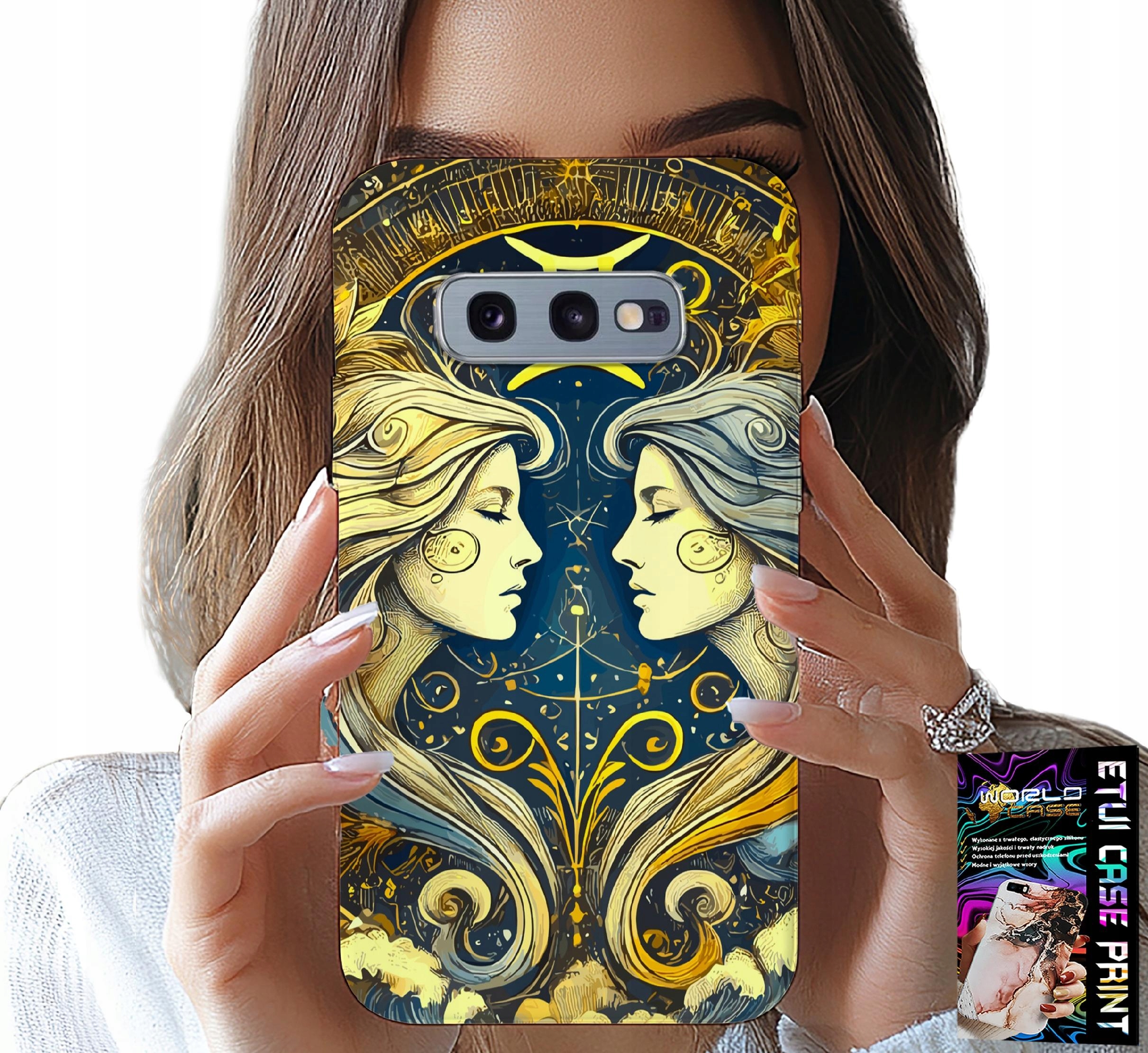 ETUI DO SAMSUNG GALAXY S10E - ZNAK ZODIAKU, BLIŹNIĘTA ASTRONOMIA CASE