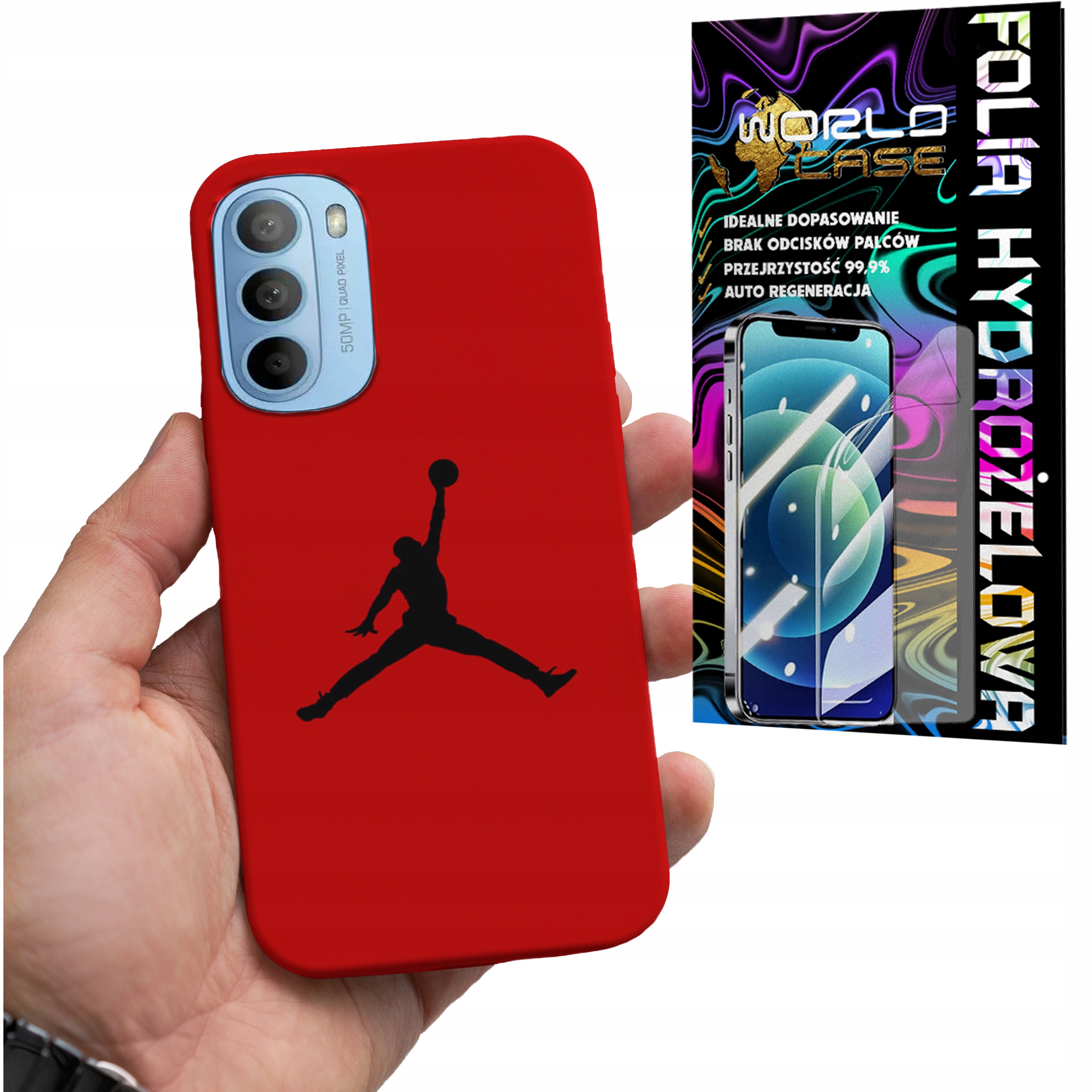 ETUI DO MOTOROLA MOTO G31 4G / G41 4G - KOSZYKÓWKA WZORY FANÓW NBA + FOLIA