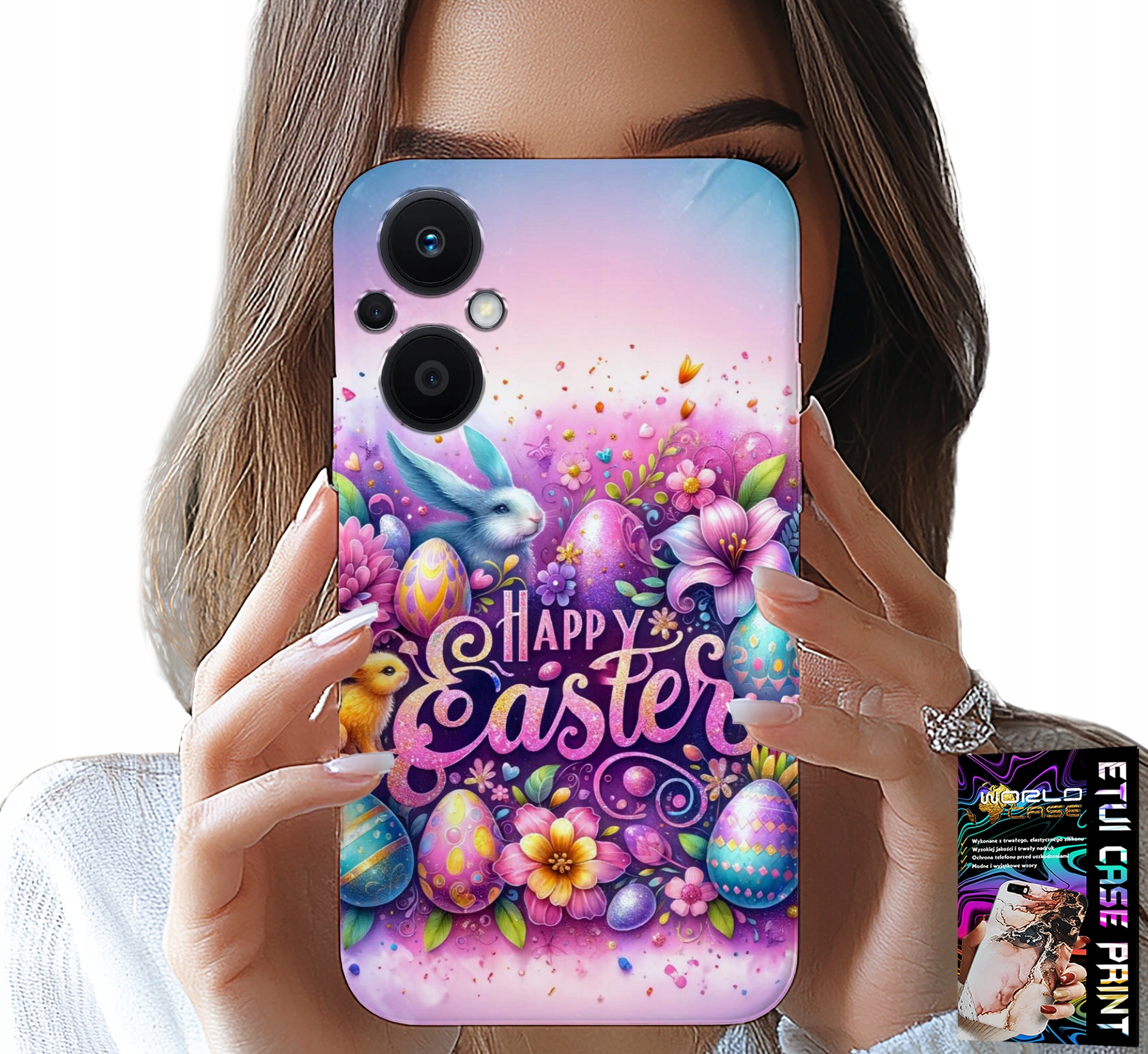 ETUI DO OPPO RENO7 LITE 5G - WESOŁEGO JAJKA, WIELKANOC, PISANKI JAJKA