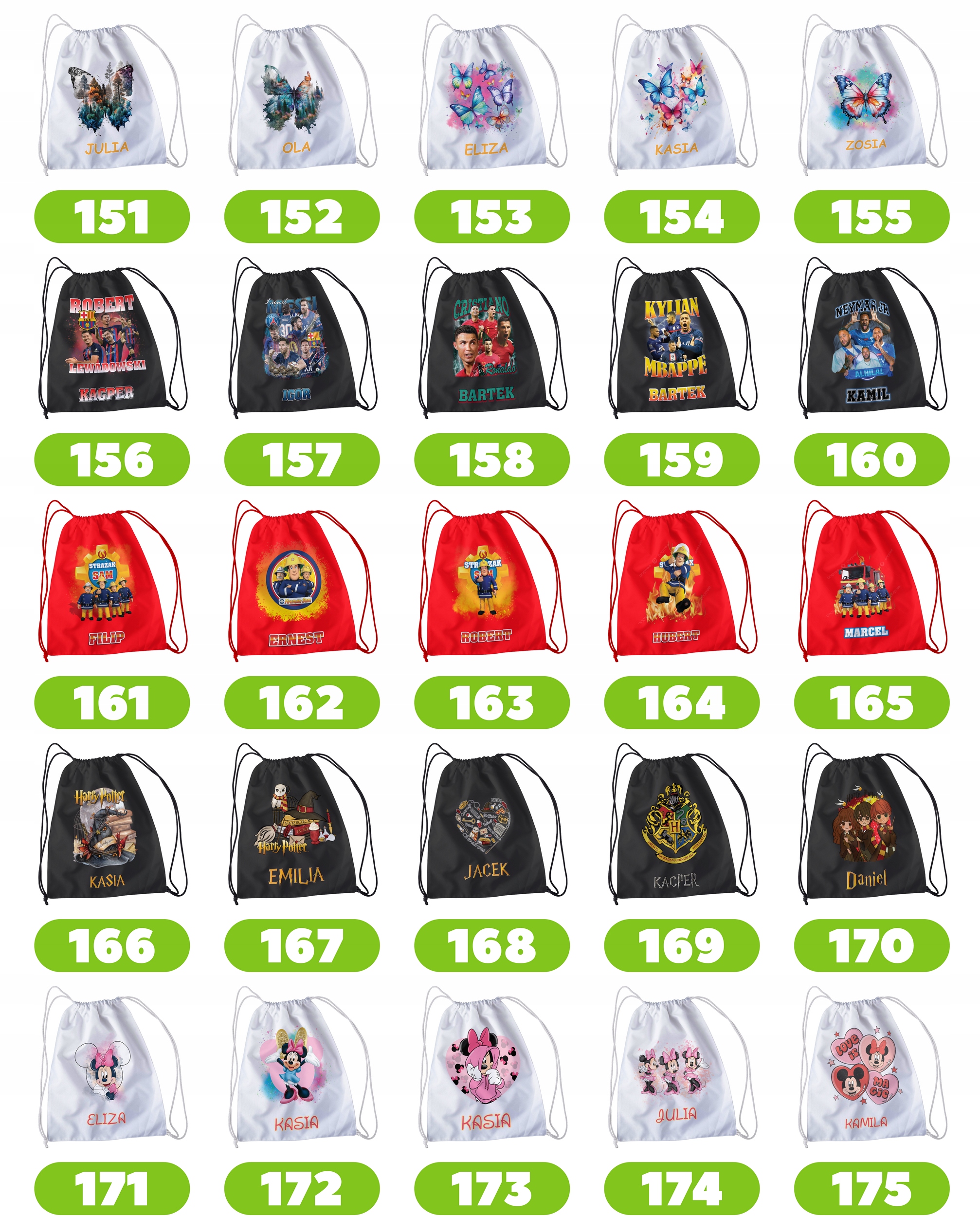 WOREK PLECAK SPORTOWY NA WF DLA DZIECI - GUMBALL + IMIĘ! BAJKA DARWIN LARRY