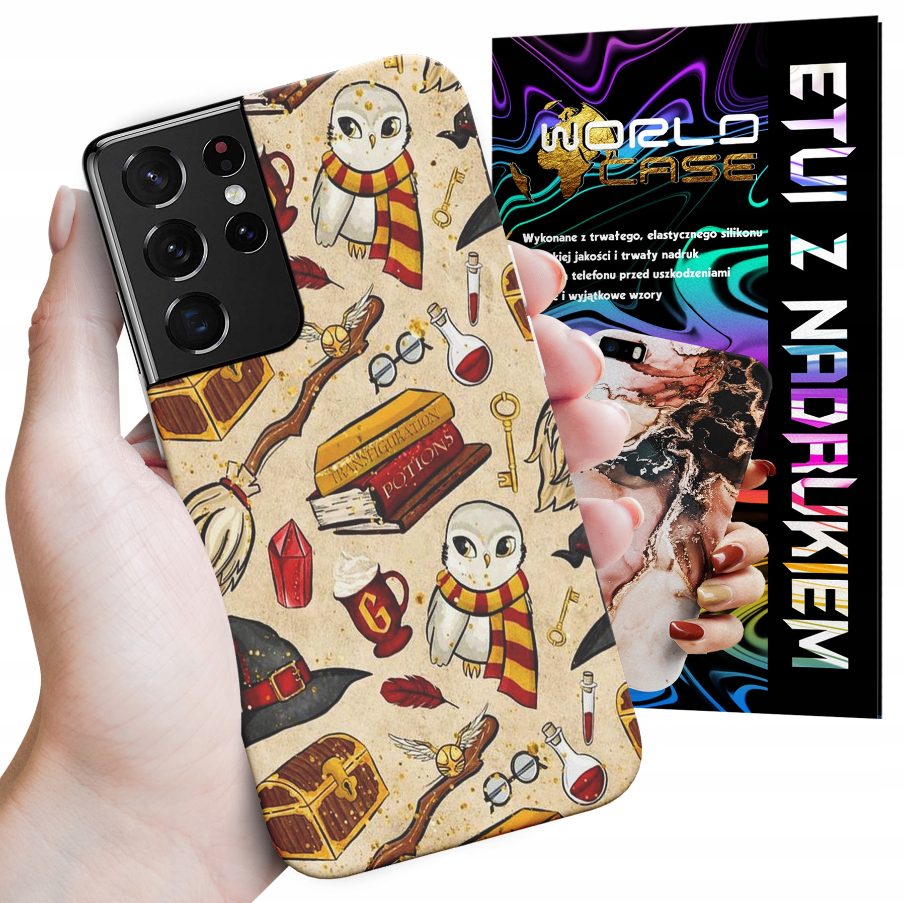 ETUI CASE DO SAMSUNG S21 ULTRA - POTTER WZORY WIELE WZORÓW DLA FANA MAGI
