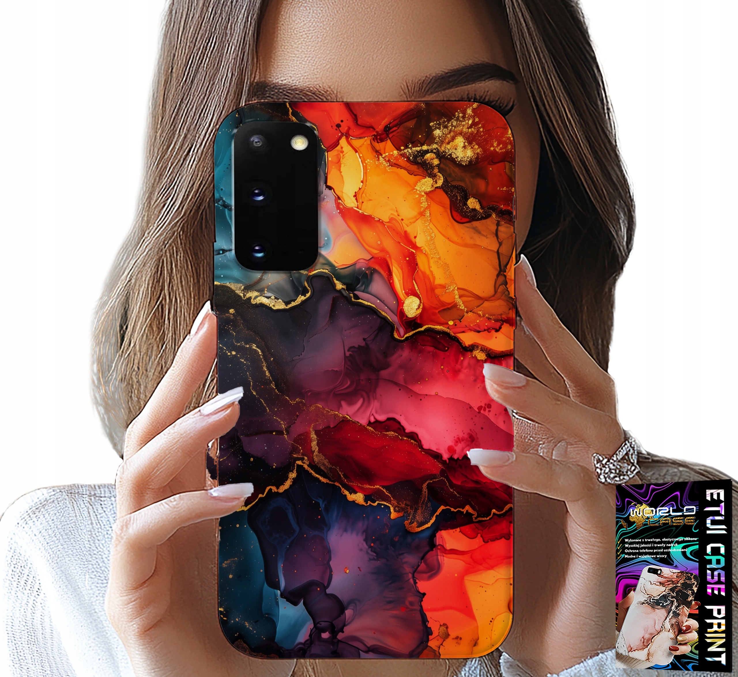 ETUI DO SAMSUNG GALAXY S20 - KAMIENNE WZORY, OBUDOWA CASE + FOLIA