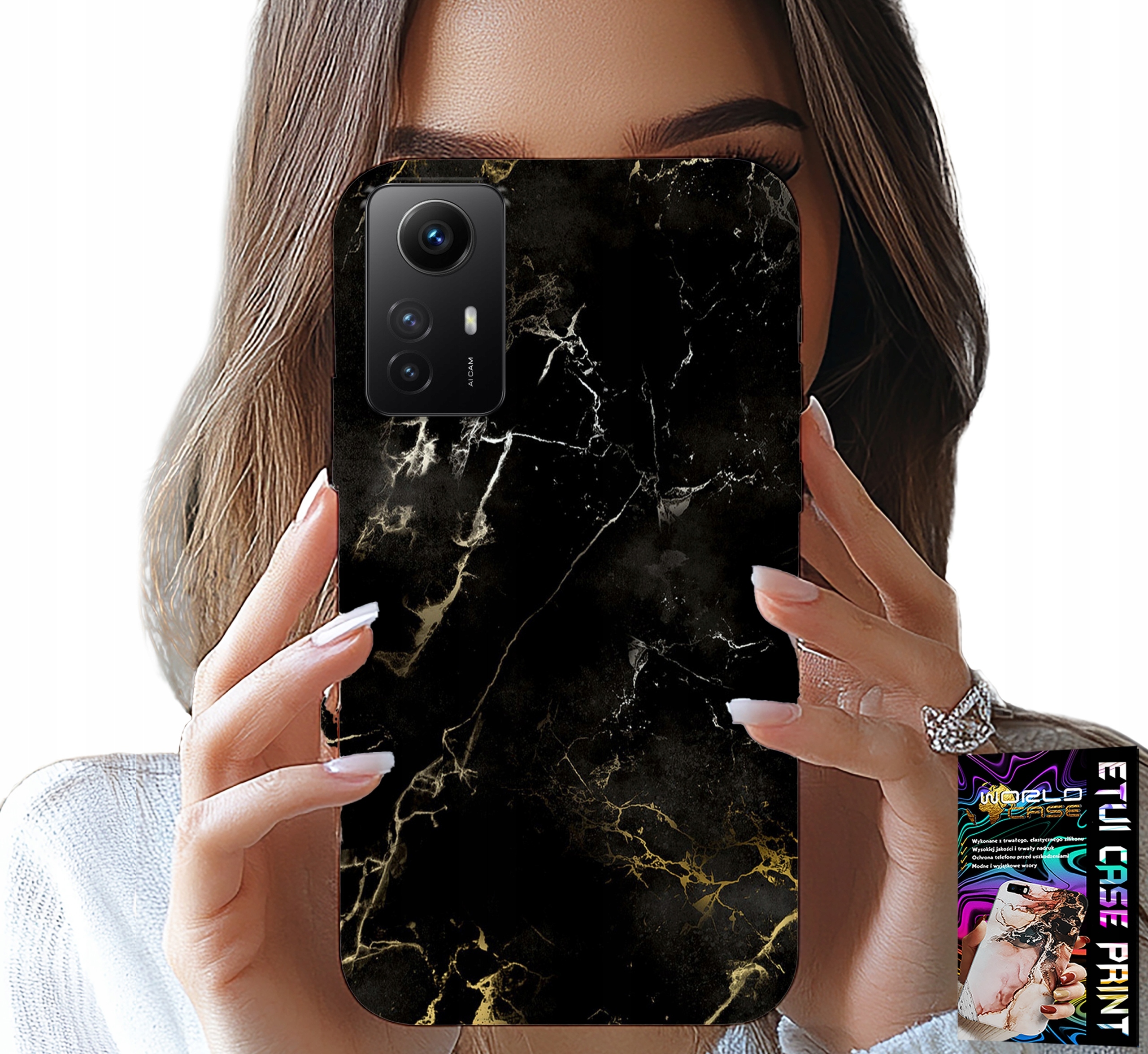 ETUI DO XIAOMI NOTE 12S 4G - KAMIENNE ELEGANCKIE WZORY FUTERAŁ CASE