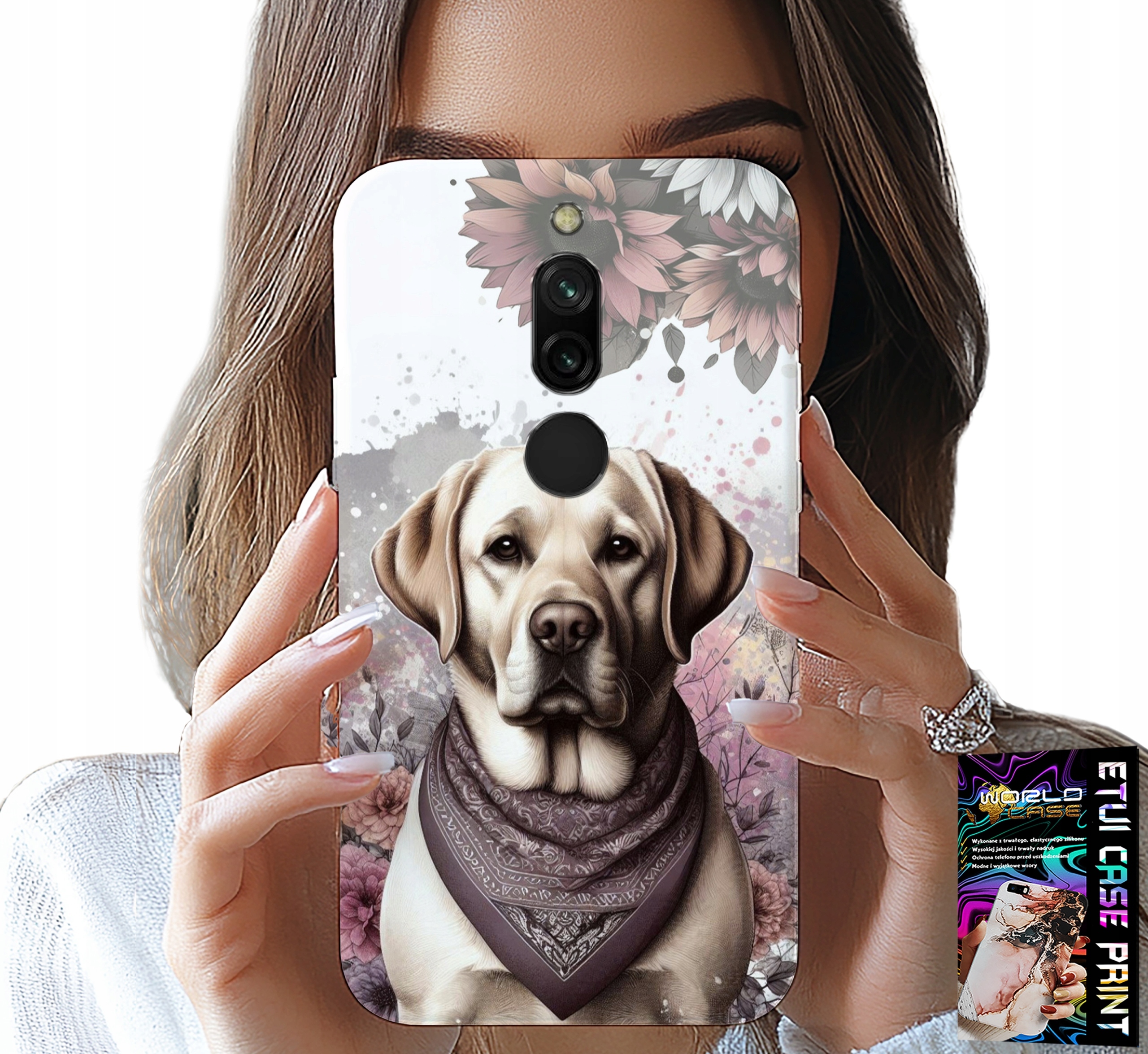 ETUI DO XIAOMI REDMI 8 - PIESEK PIESKI HUSKY PSIE WZORY + SZKŁO